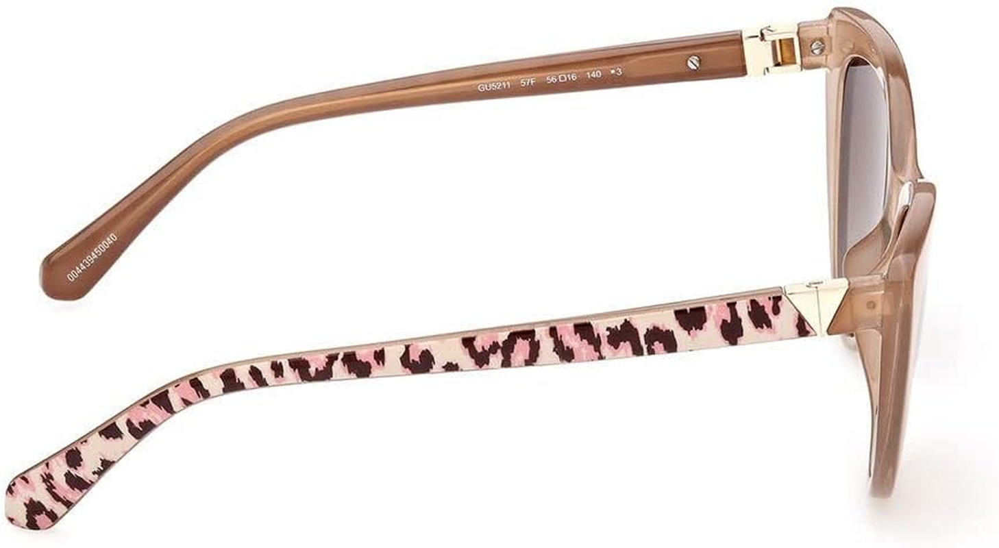 GUESS Sunglasses GU 5211 57F Shiny Beige/Gradient Brown, Shiny Beige / Gradient Brown, 56/16/140 image number 6