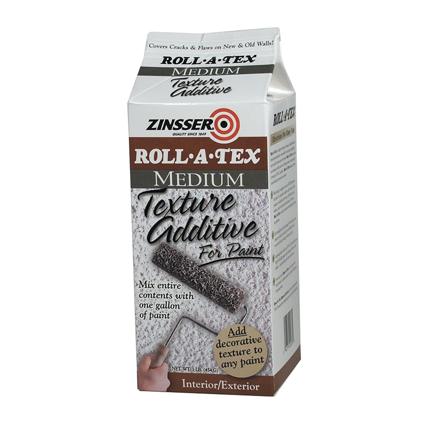 Rust-Oleum Zinsser Roll-A-Tex Fine Texture Paint Additive &ndash; Multi-Surface Texture Additive, Covers Cracks, Hides Flaws, for Drywall and Concrete, Interior and Exterior Use image number 4