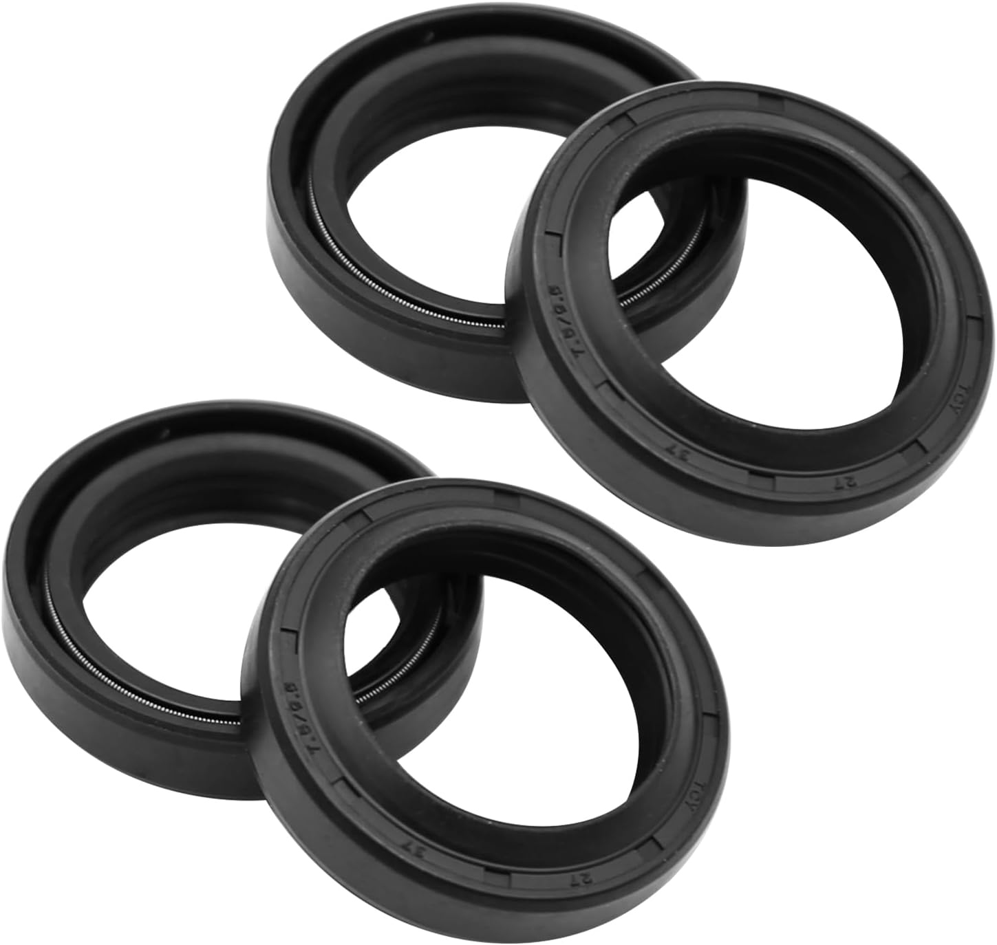 4Pack Front Fork Shock Oil Seals, Replacement for Honda Scrambler 90 100 125 Trail 90 110 Super 90 S90 CL90 CB100 CL100 CT110 CB125 CL125, 90756-028-000 image number 5
