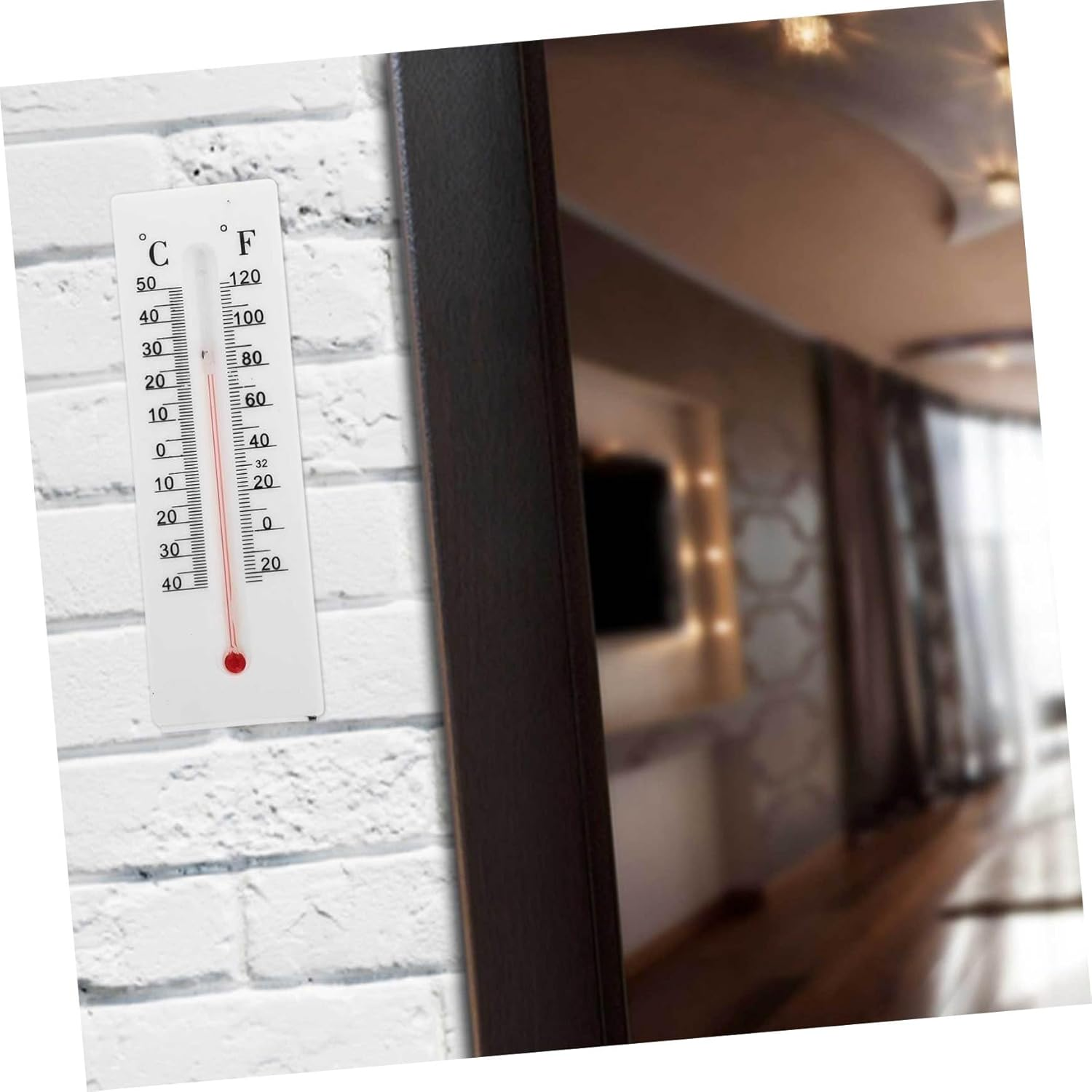 Gatuida 2Pcs Office Key Hider Outdoor Thermometer Outdoor Key Hider Thermometer White image number 3