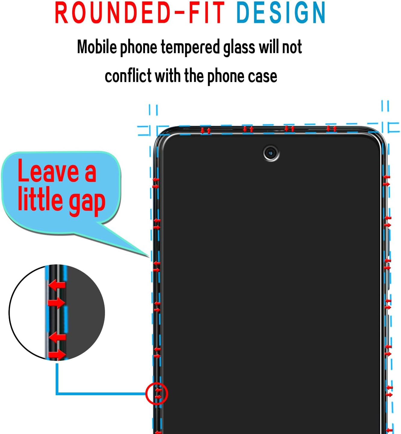 Slanku Screen Protector for Motorola Moto G04, G24 Tempered Glass Film, 9H Hardness, Easy Installation, Case-Friendly, anti Scratch, 3-Pack