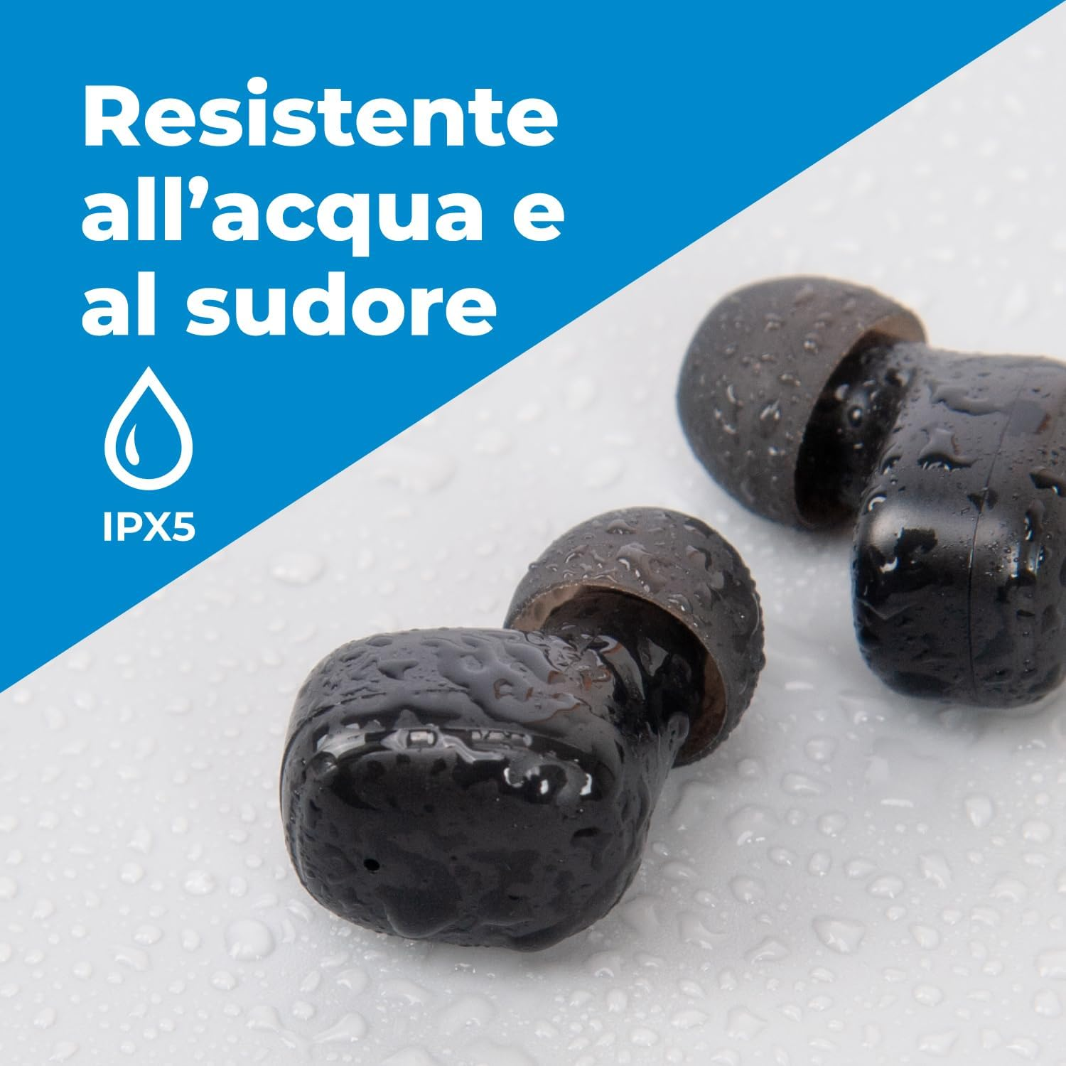 Vultech DRIP Bluetooth 5.4 Headphones, Wireless In-Ear Headphones with Microphone, 14 Hours Total, Touch Control, USB-C Charging, Siri and Google Voice Assistant, Balanced Sound, Android/Ios image number 1