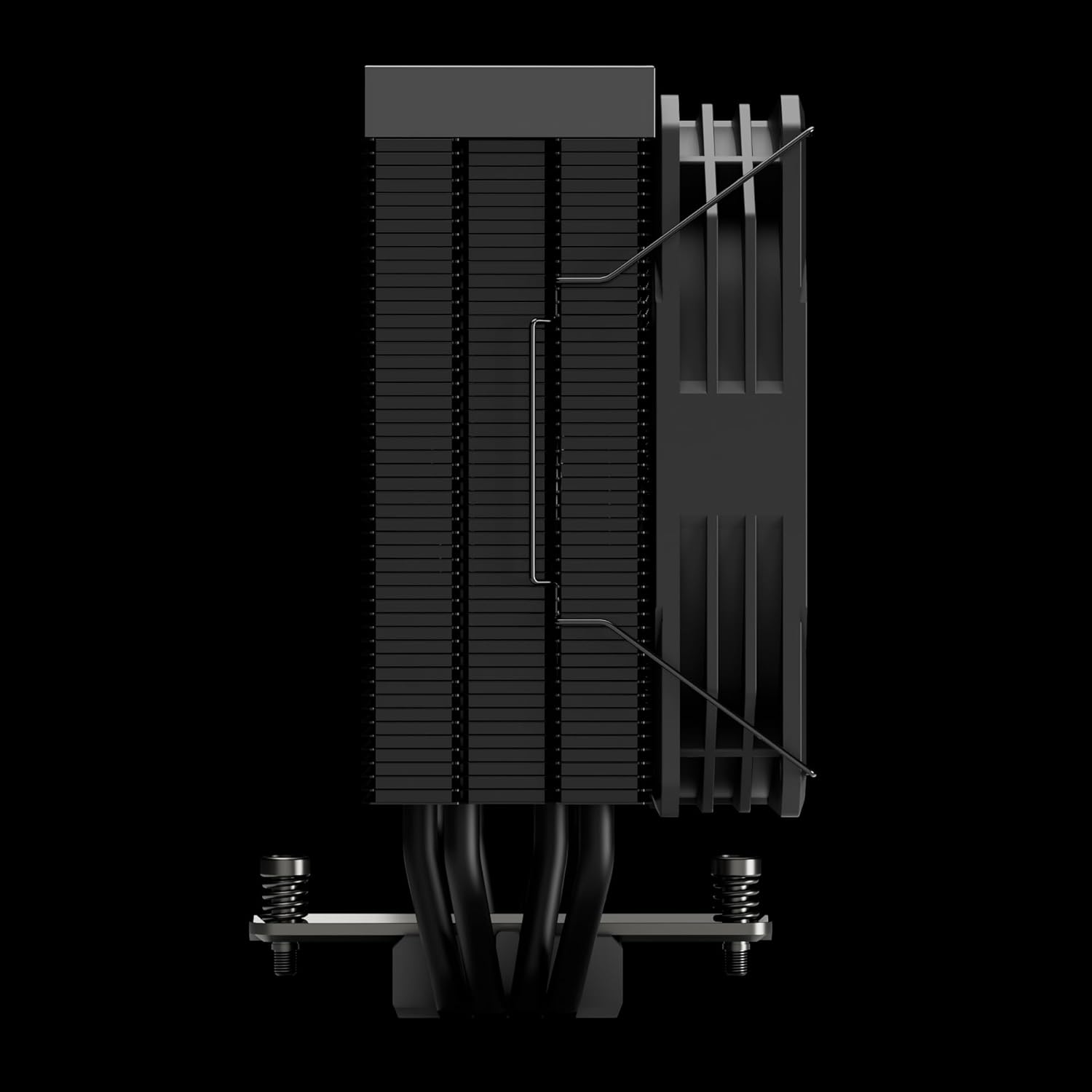 Gamdias CPU Air Cooler Digital Display PWM Fan 4 Copper Heat for Intel LGA1700 AMD AM5, 120Mm Hydraulic Bearing PWM Fan, 2.63 Mmh2O, Support LGA1700/1151/1150/1155/1156/1200/2011/2066/AM5/AM4 (Black) - White image number 3