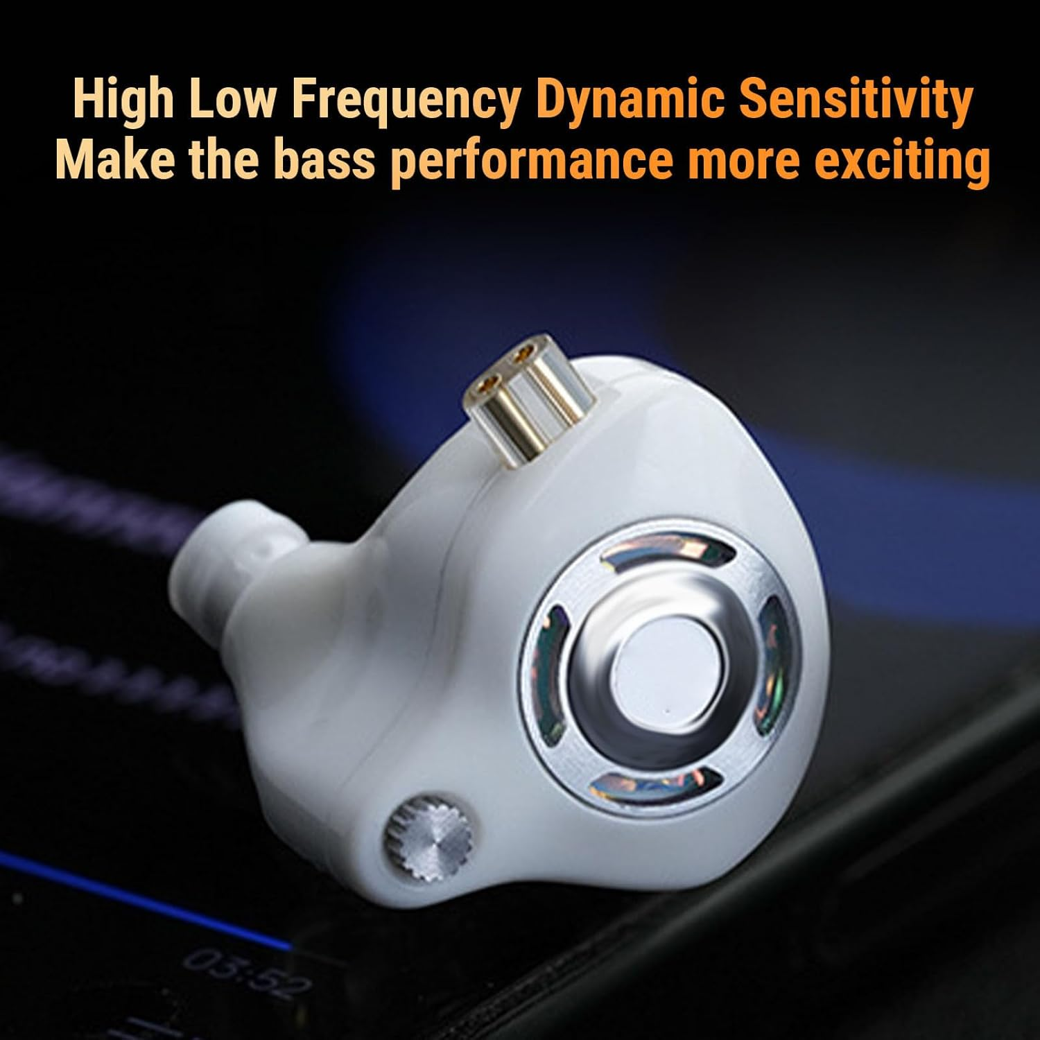 Dpofirs Hybrid Driver Wired Earbuds with Detachable Cable, 3.5Mm Hifi Earphones with Microphone, 25Db Noise Isolation for Gaming PC image number 5