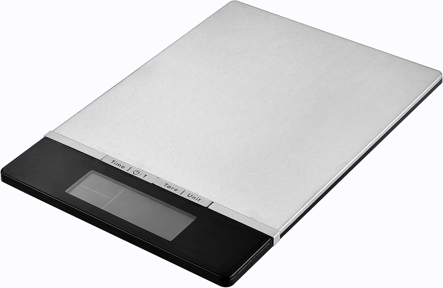 Venga! High Precision Digital Kitchen Food Scale, Weighs up to 5Kg in Steps of 1 G, Stainless Steel Cover, with Ambiance Temperature Sensor and Clock, Black/Stainless Steel, VG EKS 3000 image number 2