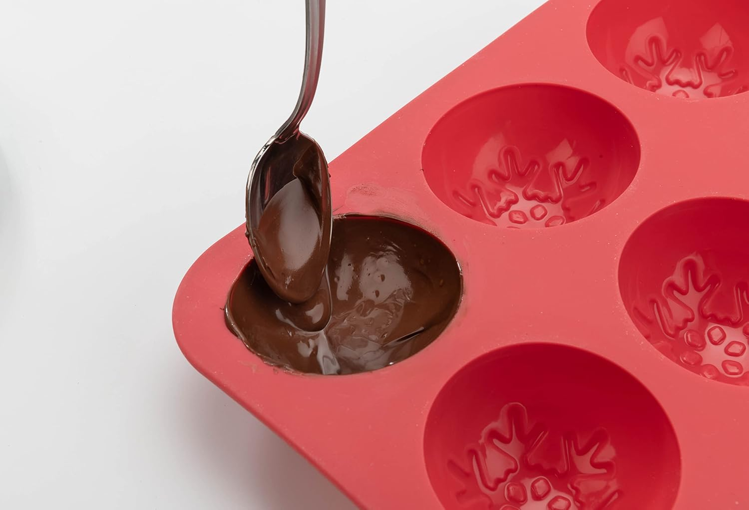 Mobi Hot Chocolate Cocoa Bombs Silicone Mold, Gingerbread Man, for Making 3 "Bombs" image number 1