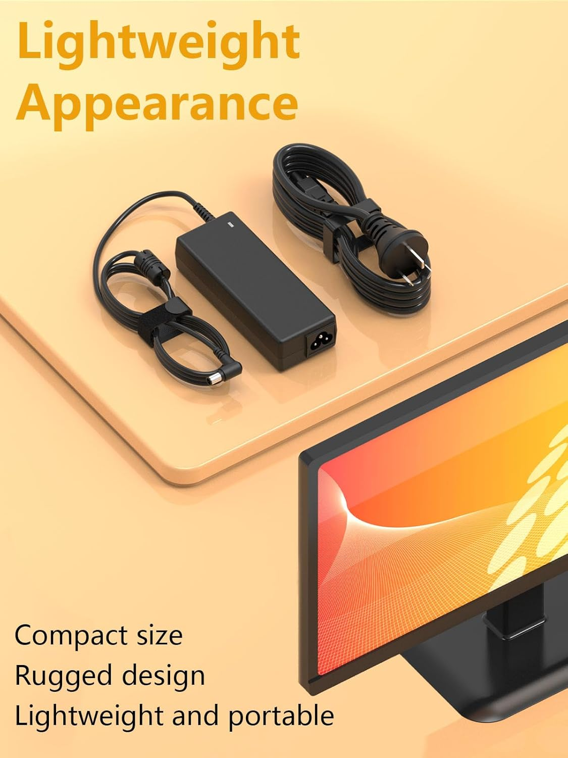 19V Monitor Power Cord AC Adapter Charger for LG Electronics 19" 20" 22" 23" 24" 27" 29" 32" 34" LED LCD Monitor Widescreen HD TV, Replacement Power Supply Compatible with Samsung S19B300NW S19B300 image number 6