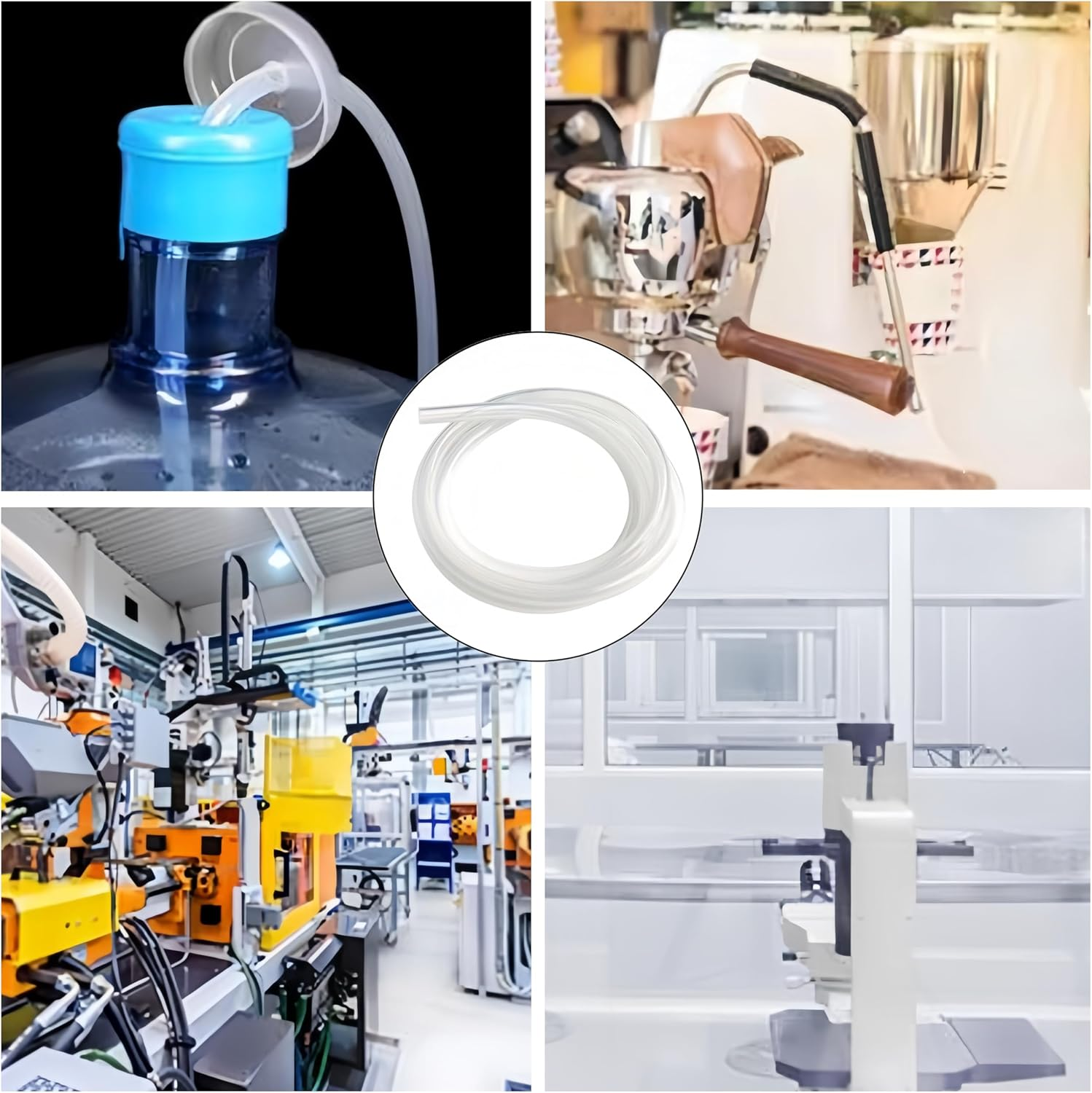 2 M Silicone Tubing,Clear Flexible Silicone Tube,Aquarium Air Hose,6Mm X 10Mm,Food Grade High-Temperature Pure Silicone Hose Tube,For Water,Air,Medical & DIY Projects,Aquariums and Hydroponics. image number 3