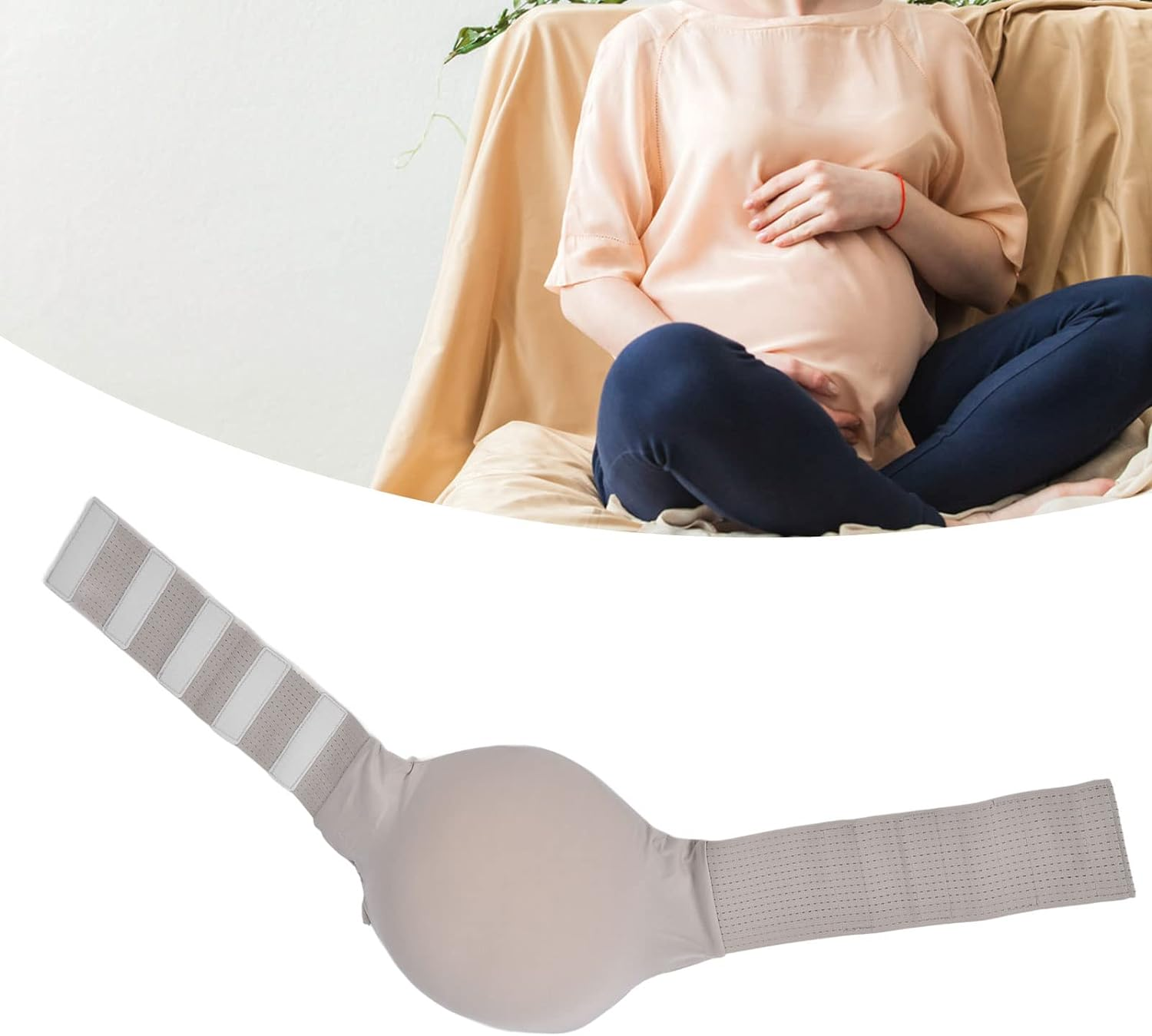 Simulation Fake Pregnant Belly, Simulation Fake Pregnancy Belly Costumes for Advertising for Training for Stage for Screen Performances(Color, S) image number 5