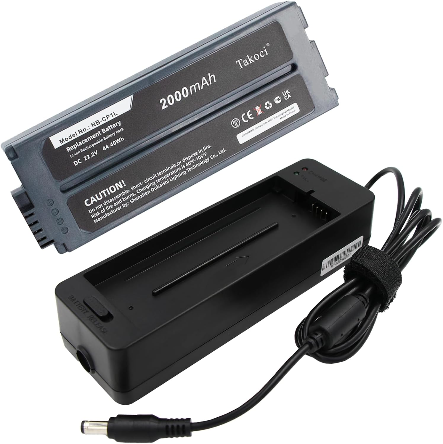 CP-2L Battery and Charger Replacement Compatible with Canon Selphy CP1500 CP1300 CP1200 Selphy CP810 CP800 CP710 CP720 CP910 CP1000 CP100 Photo Printers,P/N NB-CP1L NB-CP2L NB-CP2LH image number 3