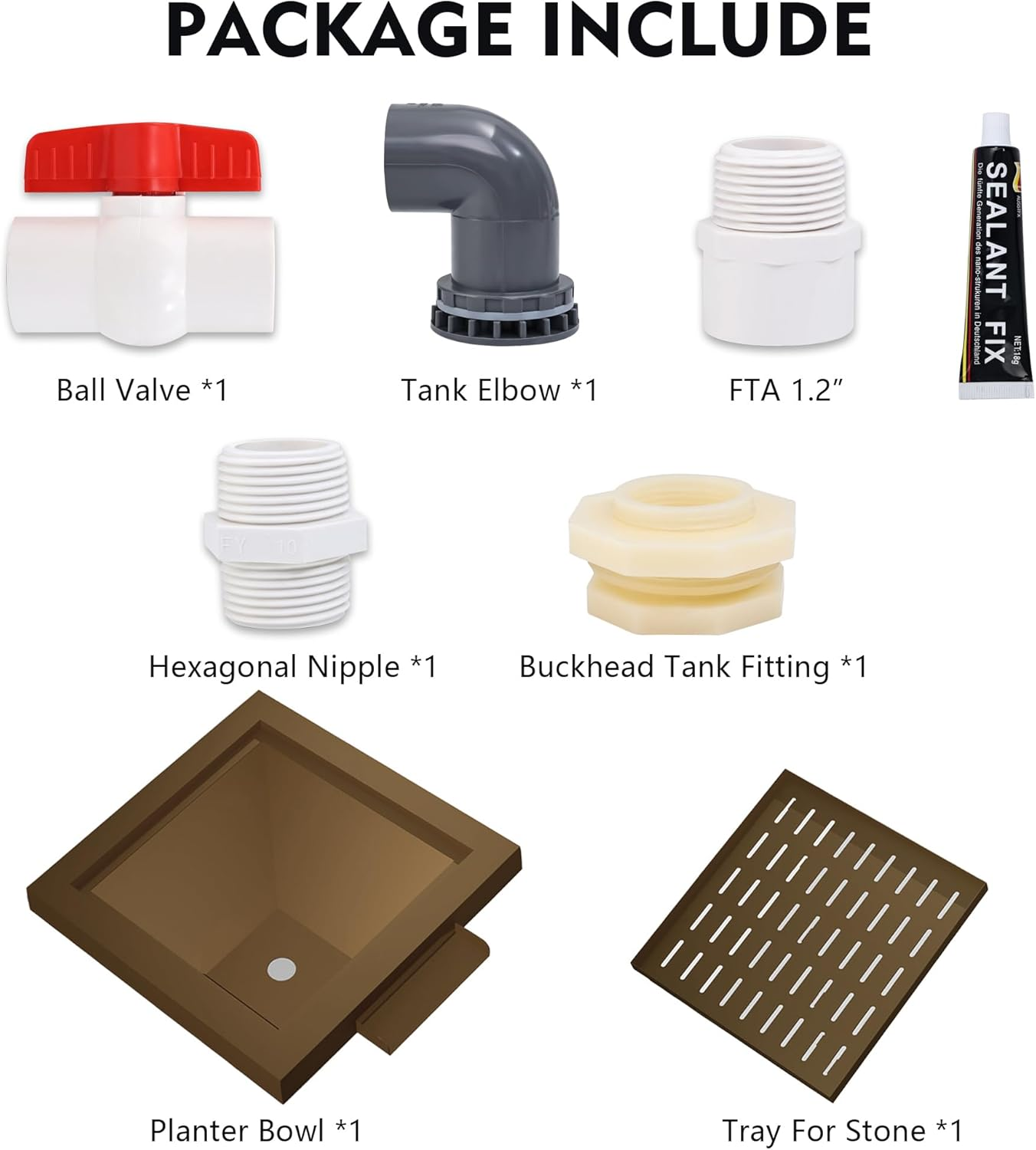 PONDO 24" Square Garden Water Bowl, Stainless Steel Spilling Water Feature for Outdoor Ponds, and Other Landscaped Areas (Antique Brown Coated) image number 1