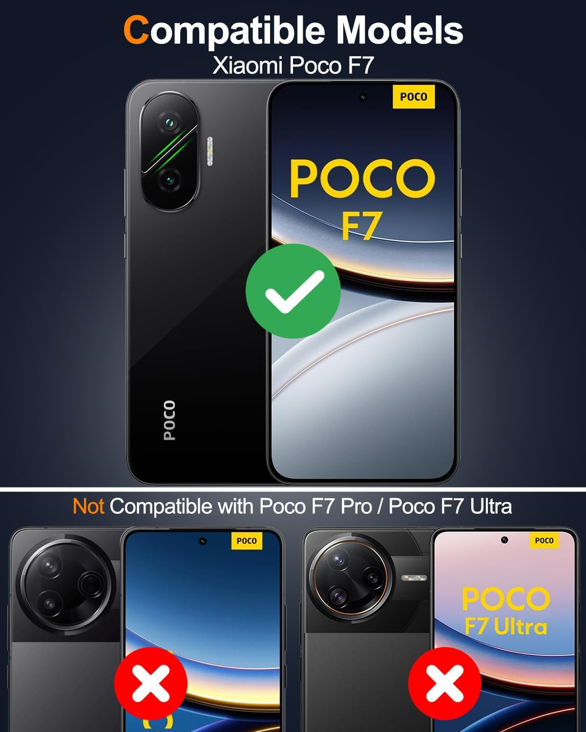 Case for Xiaomi Poco F7 - [Matte Translucent] [Military Standard Protection] [Ultra Slim Hybrid Design] Shockproof Case (Black) - Black image number 6