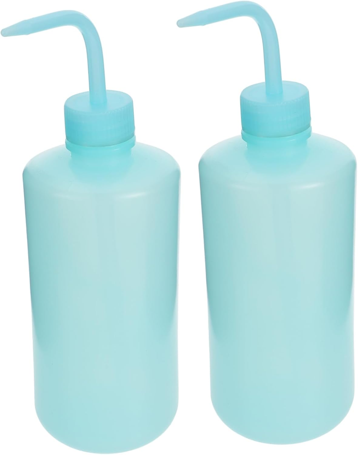 IWOWHERO 2Pcs Portable Squeeze Watering Bottles 500Ml Household Plant Water Supply Set Blue for Gardening and Indoor Potted Plants image number 2