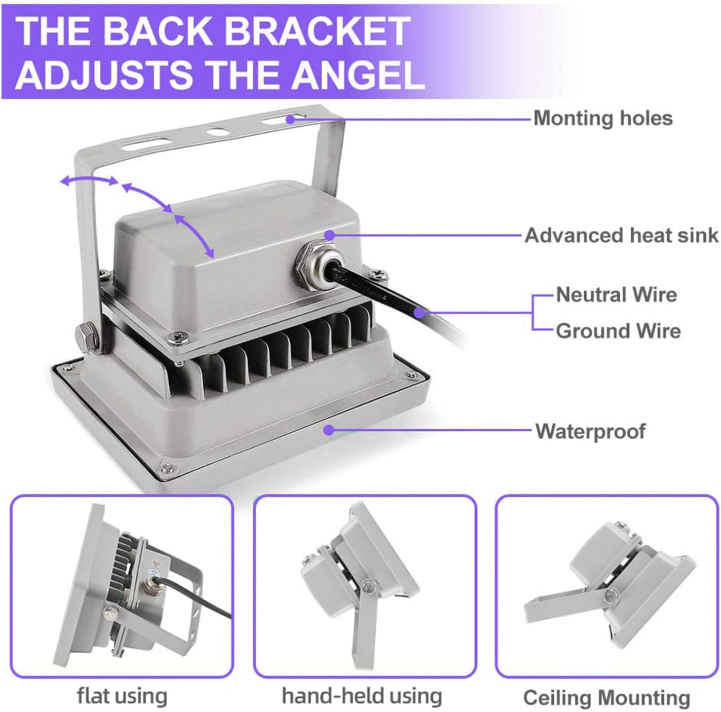 3D Printer UV Resin Curing Light for SLA/DLP/LCD 3D Printing, Solidify Photosensitive Resin, 405Nm UV LED Lights with 60W Output Affect image number 6