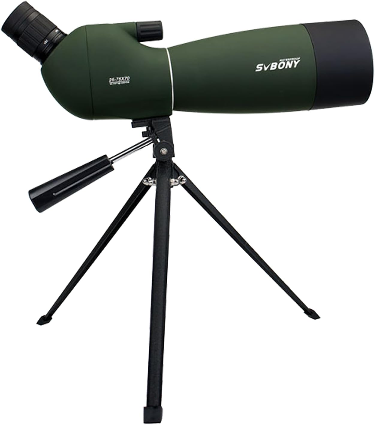 SVBONY SV28 25-75X70Mm Spotting Scope Telescope, Bak4 Prism, Spotter Scope for Target Bird Watching with Tabletop Tripod image number 3