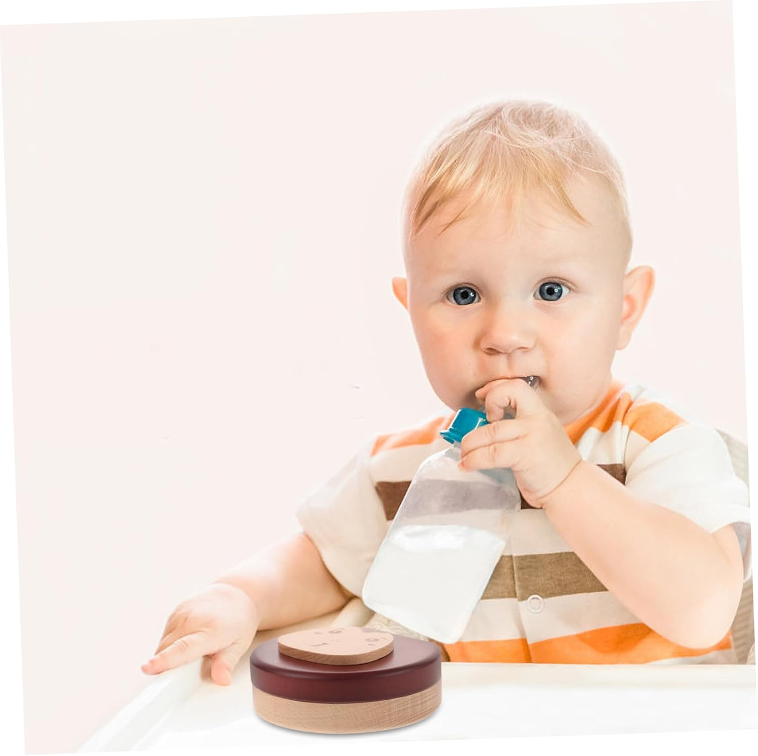 Wooden Tooth Memorial Box Newborn Teeth Keepsake Box for Boys and Girls image number 1