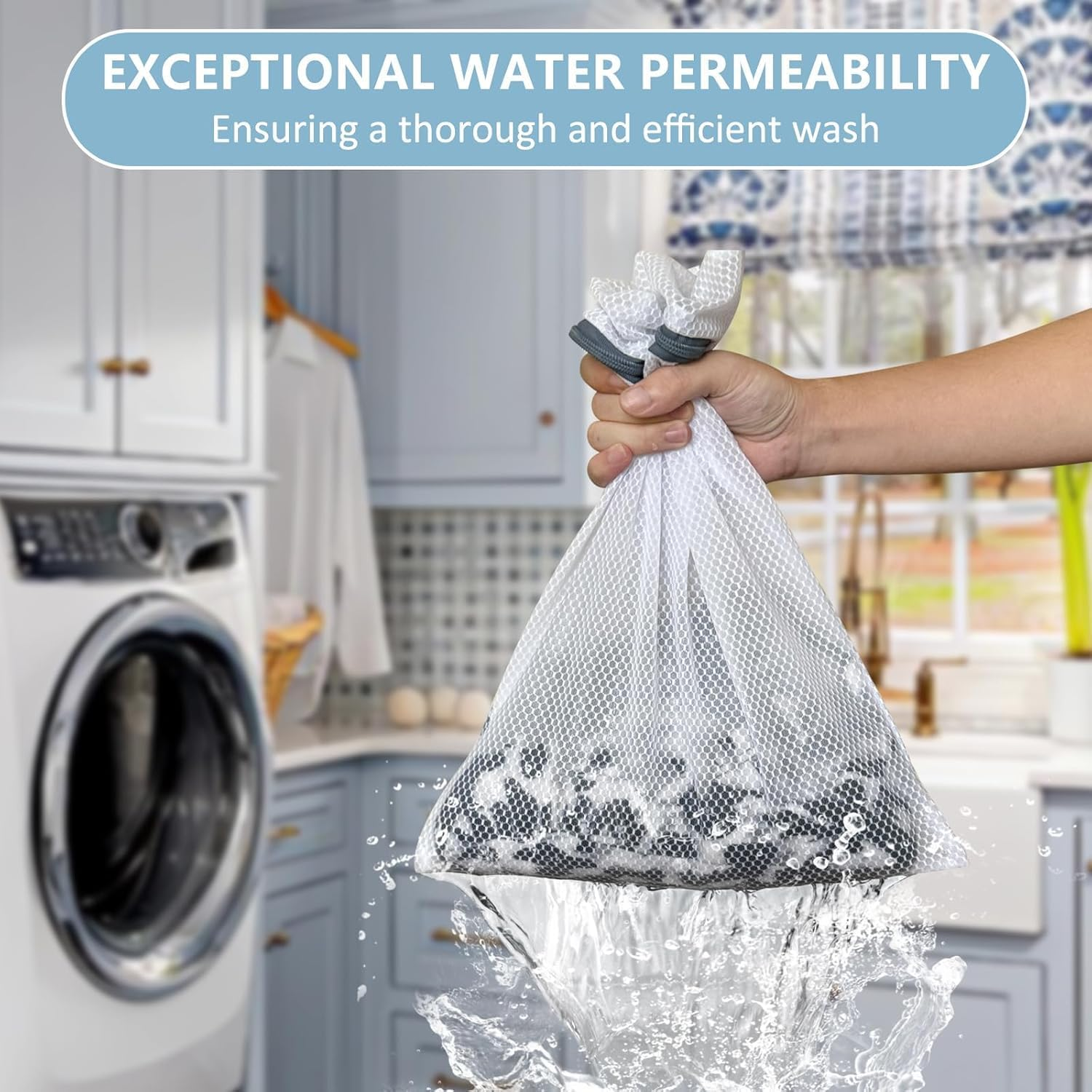 Mumoo Bear 3Pcs Durable Honeycomb Mesh Laundry Delicates Bags Lingerie Bags for Delicates, 12X16 Inch Suitable for Washing Machines and Dryers,Enhanced Design for Superior Garment Protection