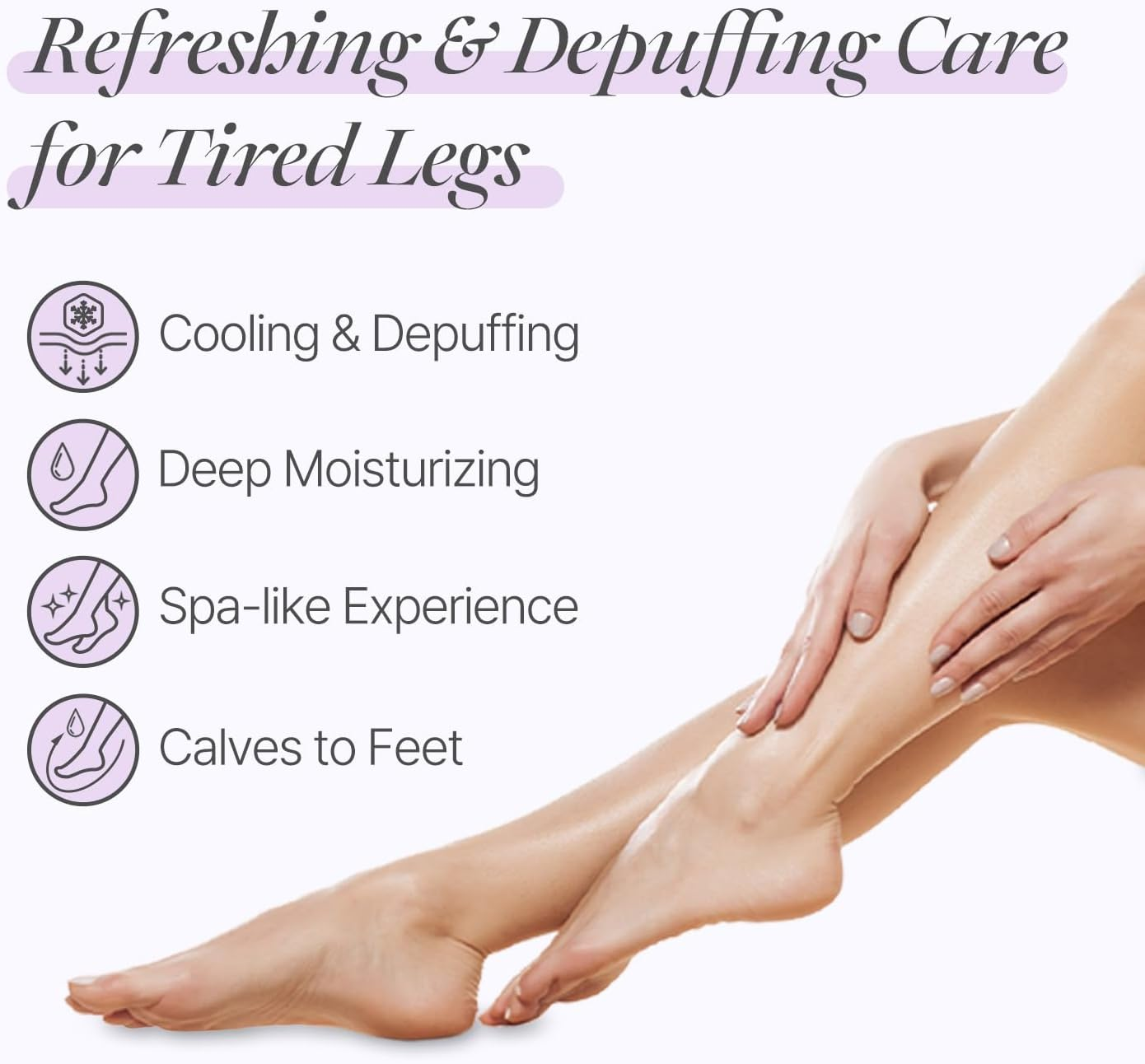 Rose Petal Satin Leg Mask 1 Pair, Foot & Leg Moisturizer, Cool down Feet & Relieve Leg Swelling, Leg Socks, Rose Scented Leg Relieving Mask with Arnica, Pumpkin, Coffee Seed Extract for Tired, Puffy Legs