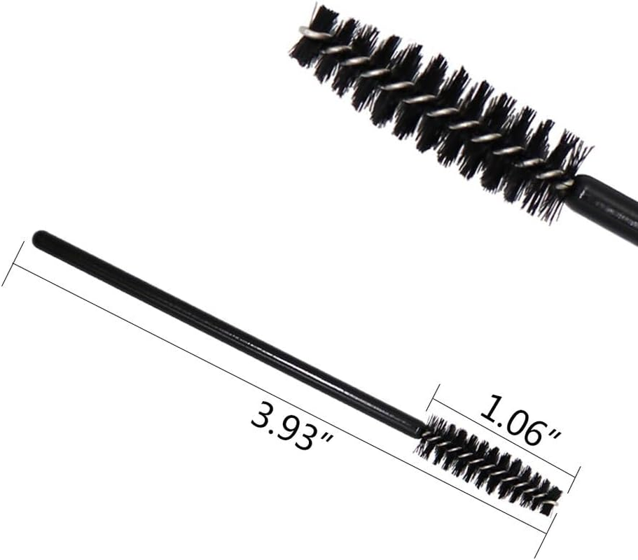 Disposable Makeup Tool Set: 100 Mascara Wands &100 Lip Applicators, Black. Ideal for Mascara, Lipstick Tester Wands,Lip Gloss and Lipstick Testing image number 6