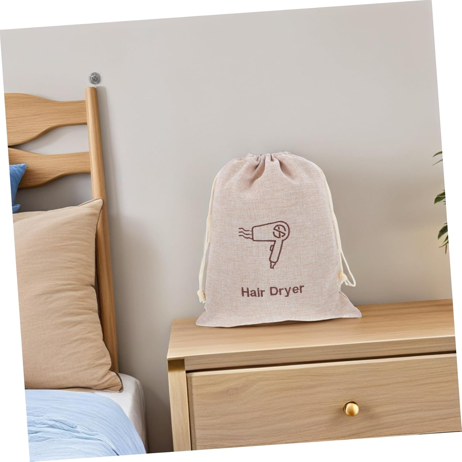 Beavorty Versatile Hair Dryer Organizer Drawstring Bag for Hotels Guesthouses Inns Travel-Friendly Design image number 2