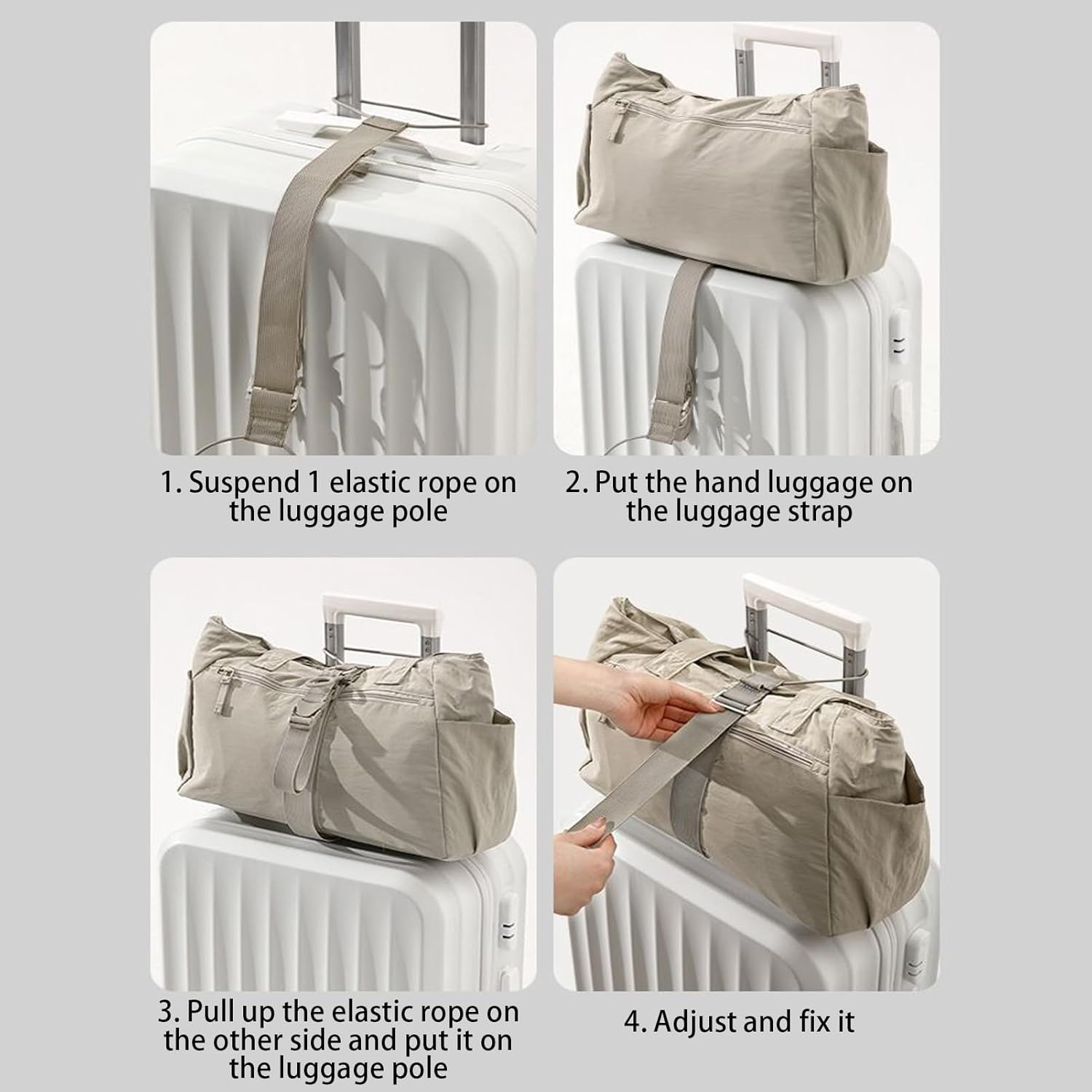 Luggage Straps, Elastic Travel Suitcase Belts, Wear-Resistant Anti-Theft Design, Adjustable Sturdy Fasteners, Multifunctional Packing Tools, Ideal for Business Trips, Family Vacations image number 1