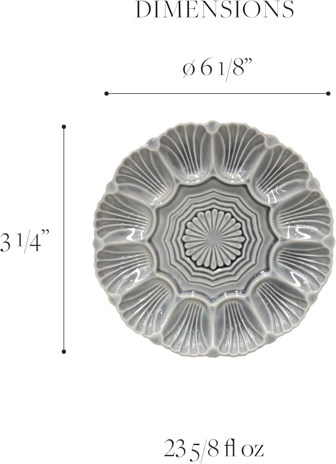 Costa Nova STD251N Costa Nova Plate, Appetizer Plate, Divided Plate, Appetizer Dish, Approx. 9.8 Inches (25 Cm), Microwave, Dishwasher Safe, Crystal, Pearl, Rainbow Color, Nacal image number 2