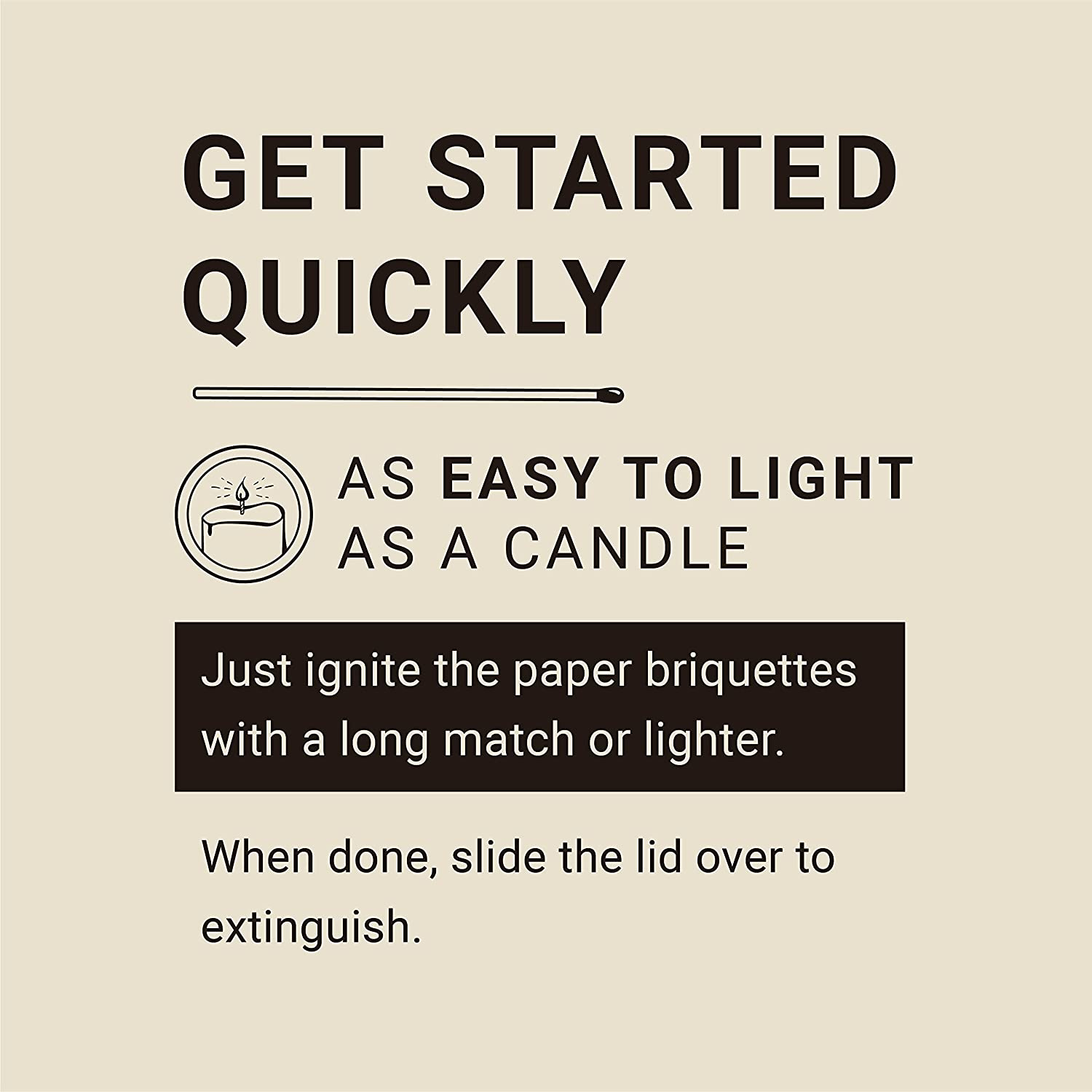 Radiate 2-Pack Portable Tabletop Firepit Campfire in a Can - 4" White Modern - 2 Hours Warmth & Burn Time - Soy Wax Portable Fire - Lightweight Camping Fire & Safe Tabletop Firepit image number 4