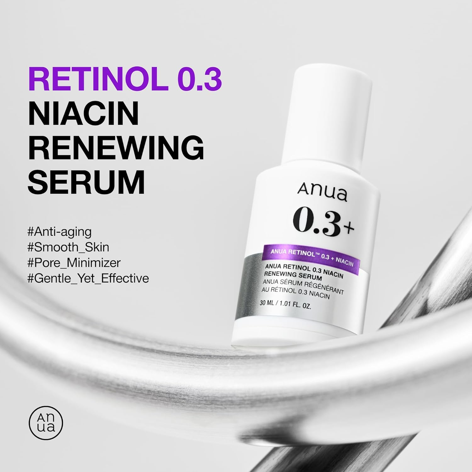 Anua Nano Retinol 0.3% + Niacin Renewing Serum 30 Ml
