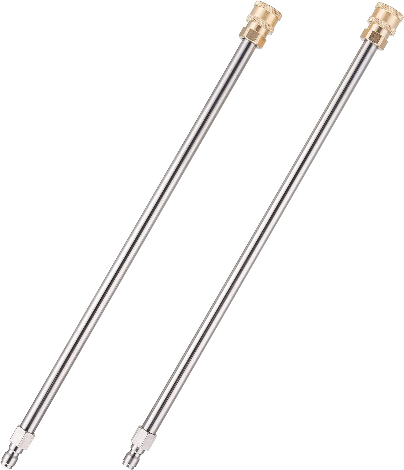 JOEJET Power Washer Extension Wand, 17 Inch Stainless Steel Pressure Washer Lance with 1/4 Inch Quick Connect, 2 Pack image number 4