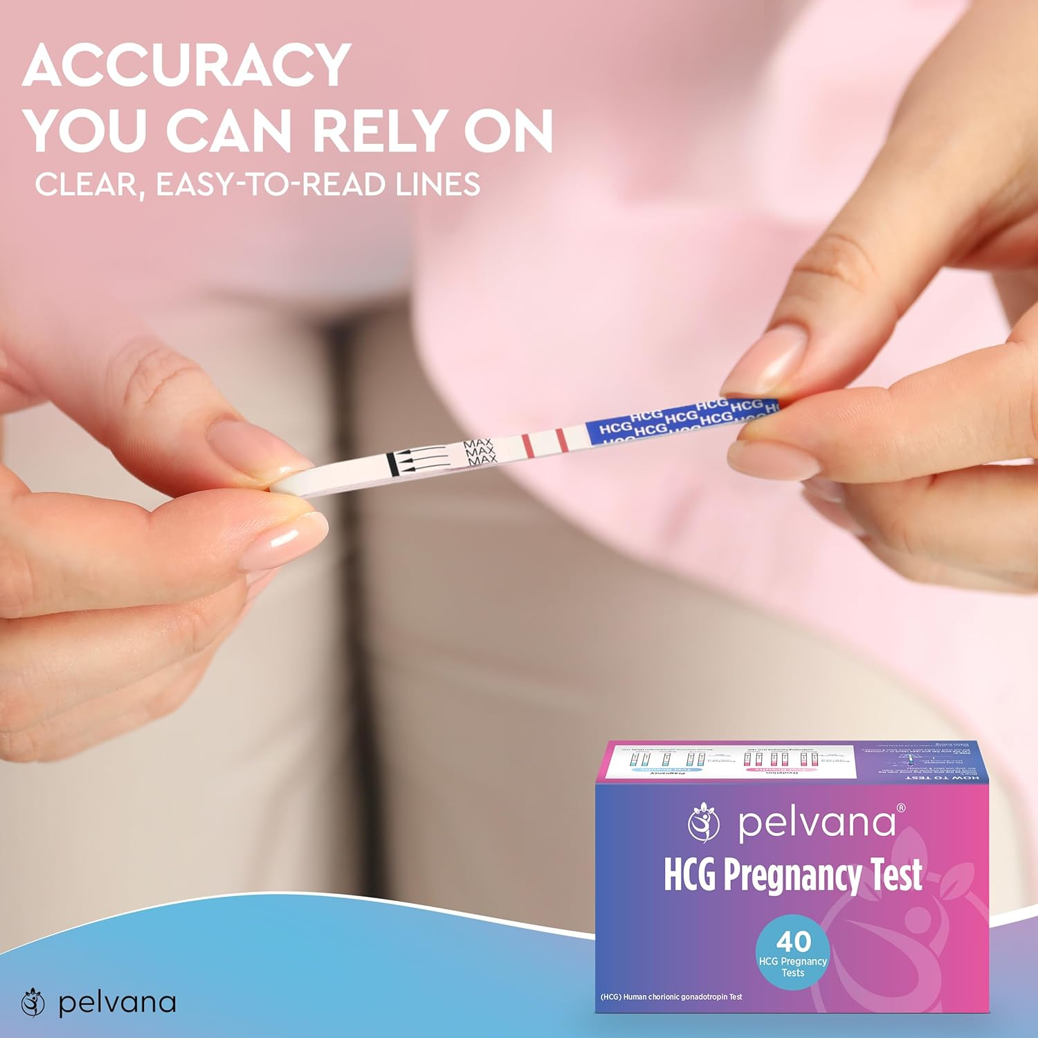 Pelvana Pregnancy Test Strip Value Pack 40 HCG Pregnancy Test Strips image number 4