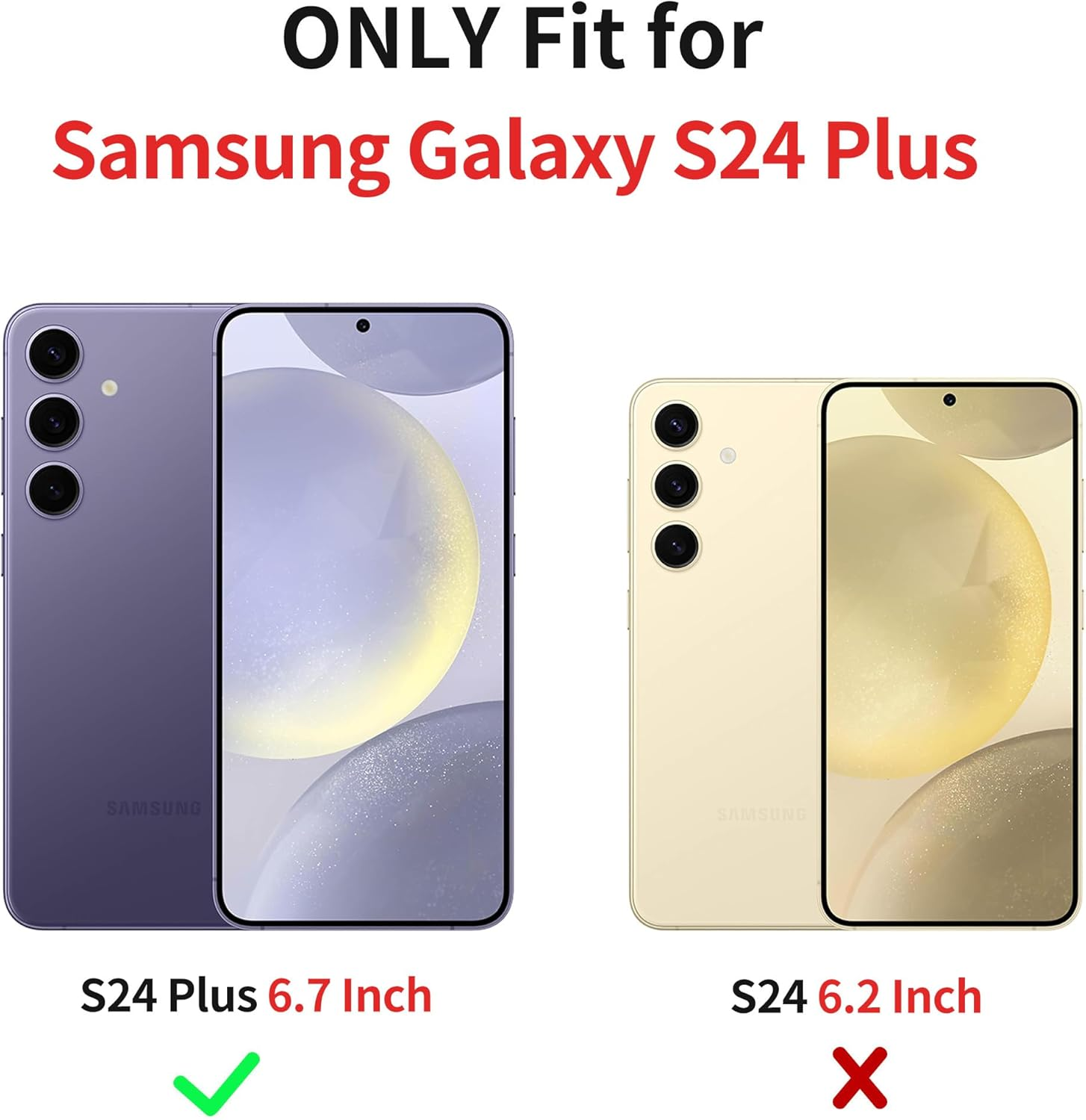 XIZYO Christmas Phone Case for Samsung Galaxy S24 Plus,Clear Cute Merry Christmas Xmas Bells Pattern Aesthetic Women Girls Kids Santa Winter Slim TPU Shockproof Protective Case,Clear image number 4