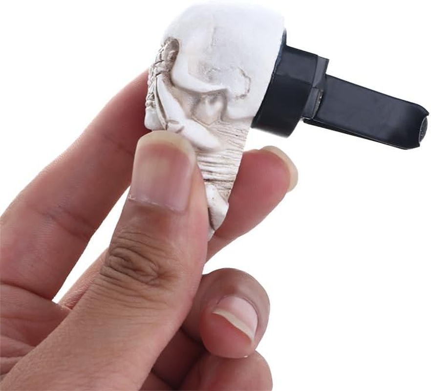 Vctitil 3Pc Car Air Freshener Ghost Head Car Fragrance Ornament Auto Interior Decoration Resin Skeleton Car Air Conditioning Vent Perfume Diffuser image number 3