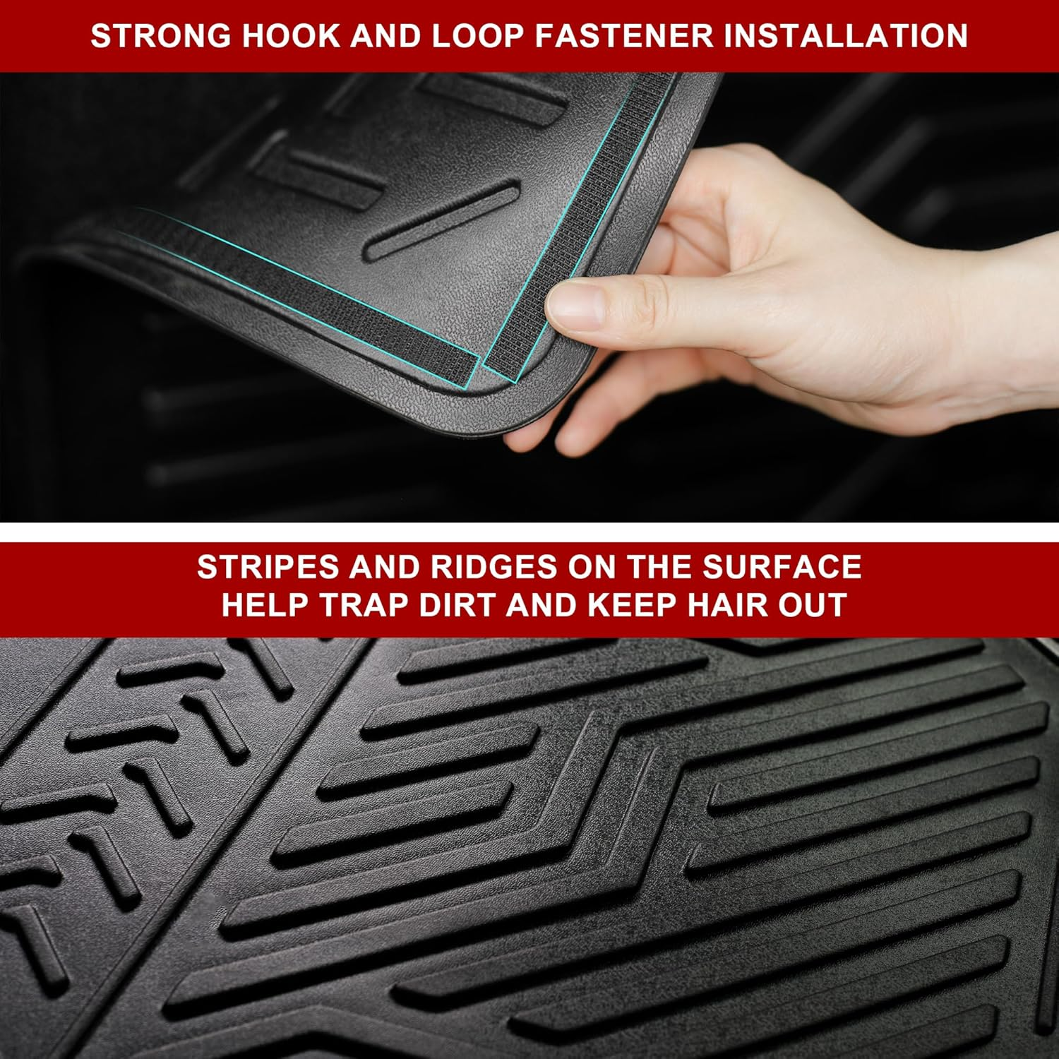 REFORM DESIGN Rear Seat Back Cover Backrest Protectors Compatible with 2011-2018 Jeep Wrangler JK JKU 4 Door Accessories (Not Fit in 2 Door & JL) image number 3