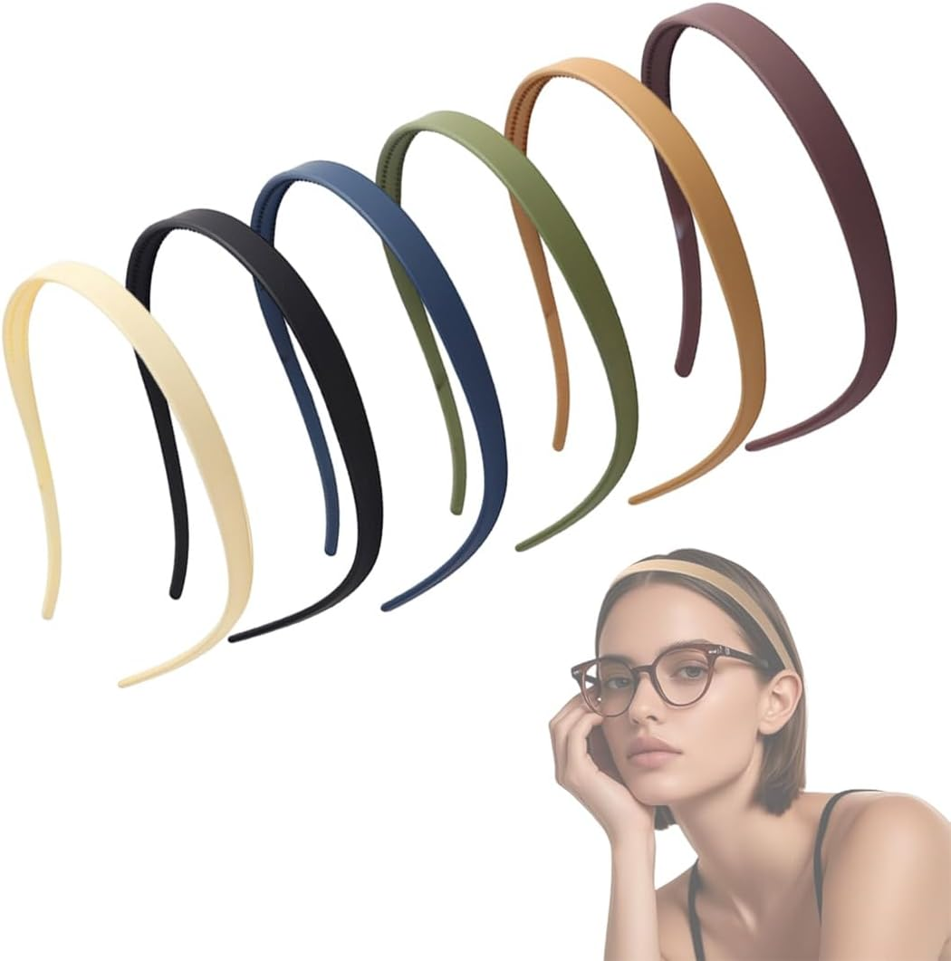 Pack of 6 Hair Comb Hair Band Plastic Headband Make up Headband for Sports Fitness Daily for Women and Girls, Hair Band Women, Plastic Headbands with Teeth Thin, Hair Bands Headbands image number 4