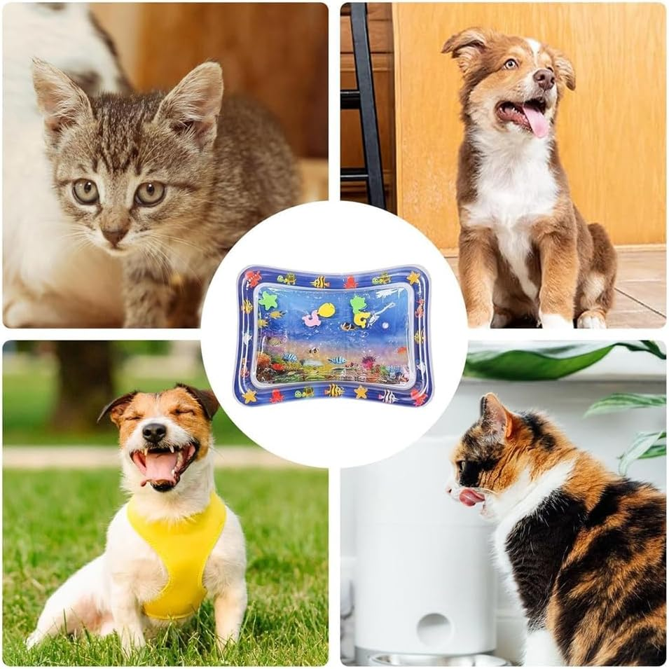 Sensory Water Play Mat for Cats, 2024 New Cat Water Play Mat, Thickened Water Sensor Play Mat, Sensory Water Mat for Pet, Keeping Cats Entertained, Pet Cooling Mat for Summer with Air Pump (#10) image number 6