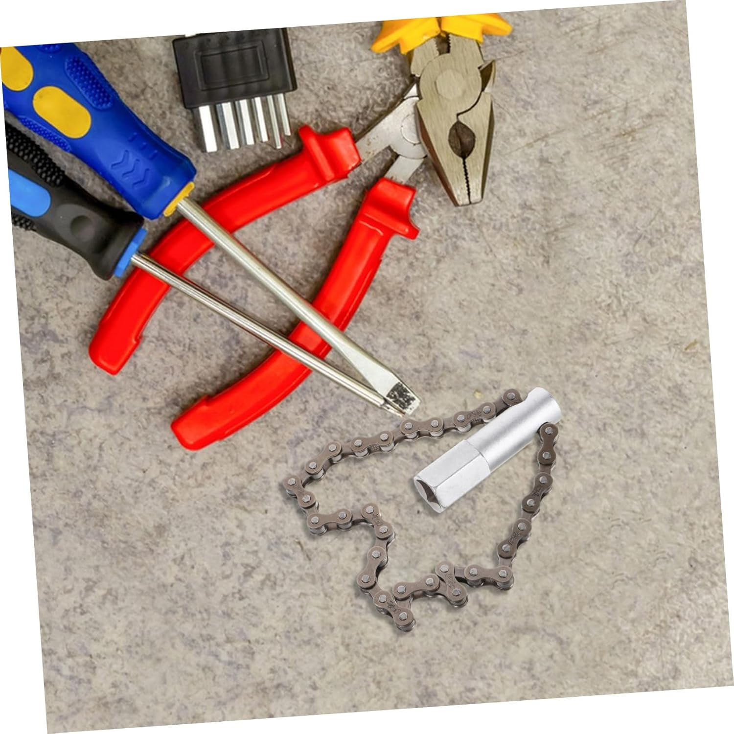 BUGUUYO Chain Oil Wrench Oil Filter Chain Wrench Easy to Use Automotive and Mechanical Equipment image number 4