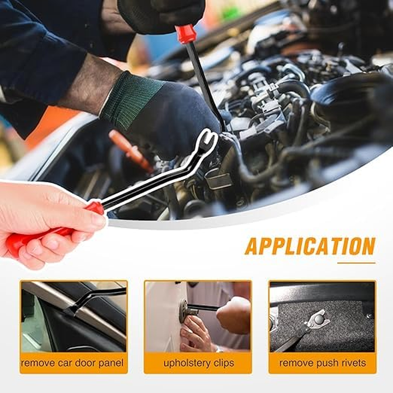 USDICHOME 925Pcs Car Fastener Kit - 32 Common Sizes of Plastic Nylon Rivets with 10 Cable Ties, Universal for Automotive Repairs image number 4