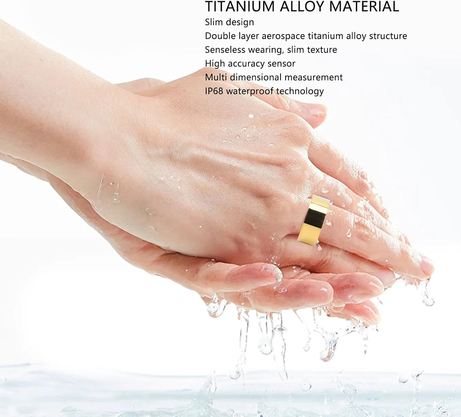 Generic Smart Ring, Multifunctional Fitness Tracker, Sleep Temperature Monitoring, Waterproof Health Device with APP for Men Women, Reshape Your Life (Type 19), Generichwvk1Yi23A-11 image number 4