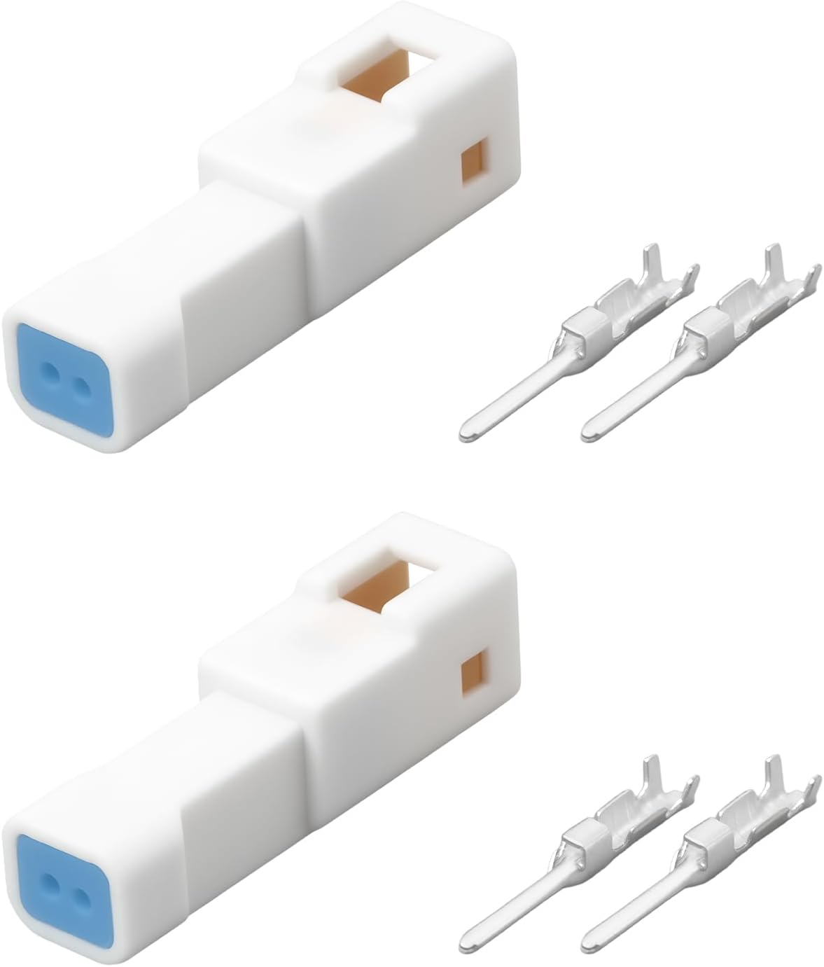 SING F LTD 2Pcs IPX7 2-Pin Connector with Crimp Contacts 02T-JWPF-VSLE-S Suitable for Automotive Sensors image number 5