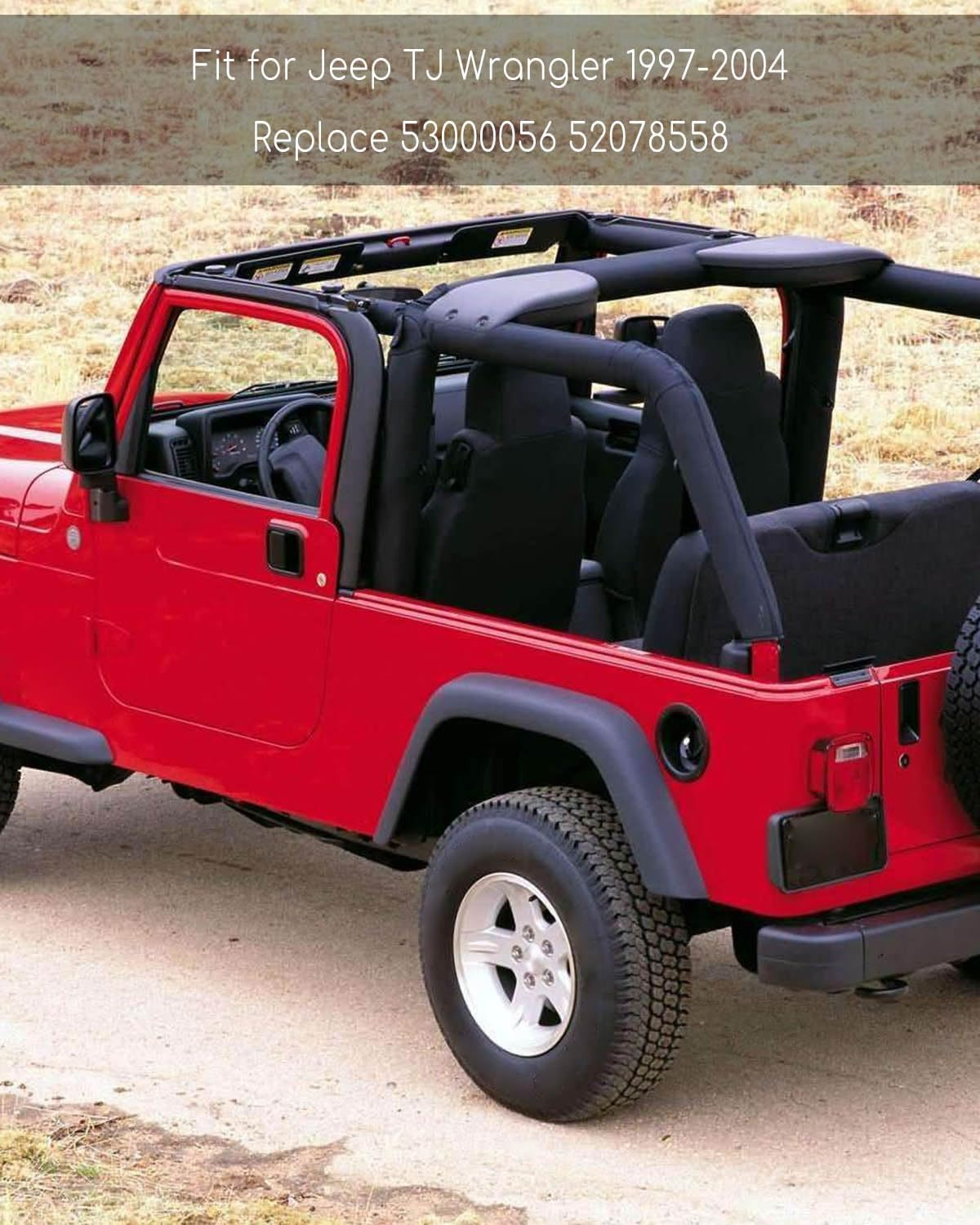 QAGGUM Shifter Boot and Retainer Bezel Kit Compatible with Jeep TJ Wrangler 1997-2004, Transmission Shift Bezel Shifter Boot Kit Replace 53000056 52078558 image number 2