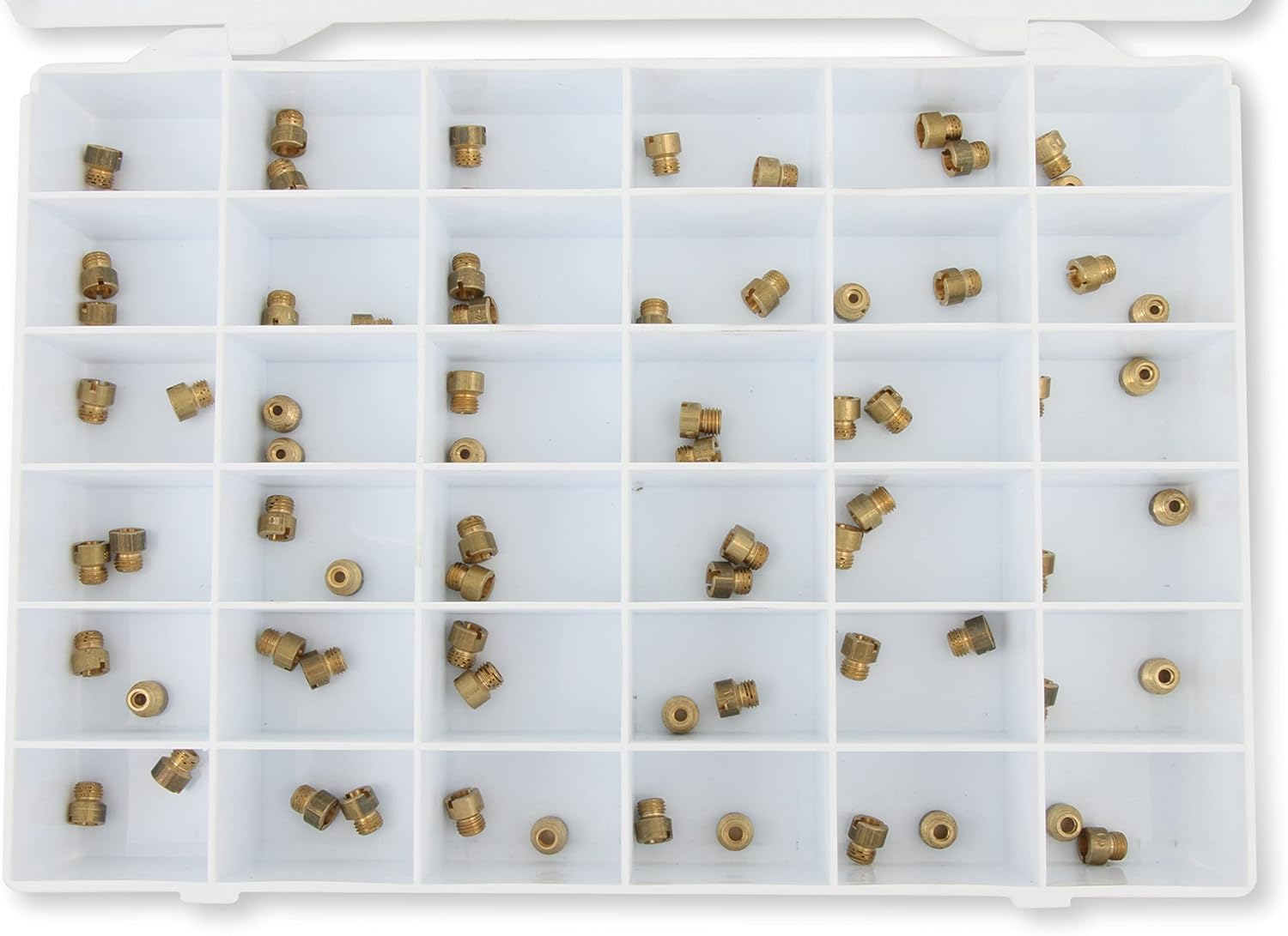 Holley Carburettor Jets Gasoline Brass 1/4 In.-32 Sizes 64-99 Two of Each Size Kit image number 1