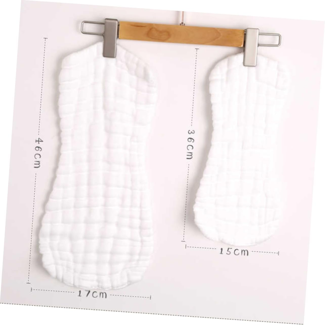 Totority 5Pcs Pure Cotton Newborn Nappies Diapers Essential Newborn Shower Reusable for Years image number 3