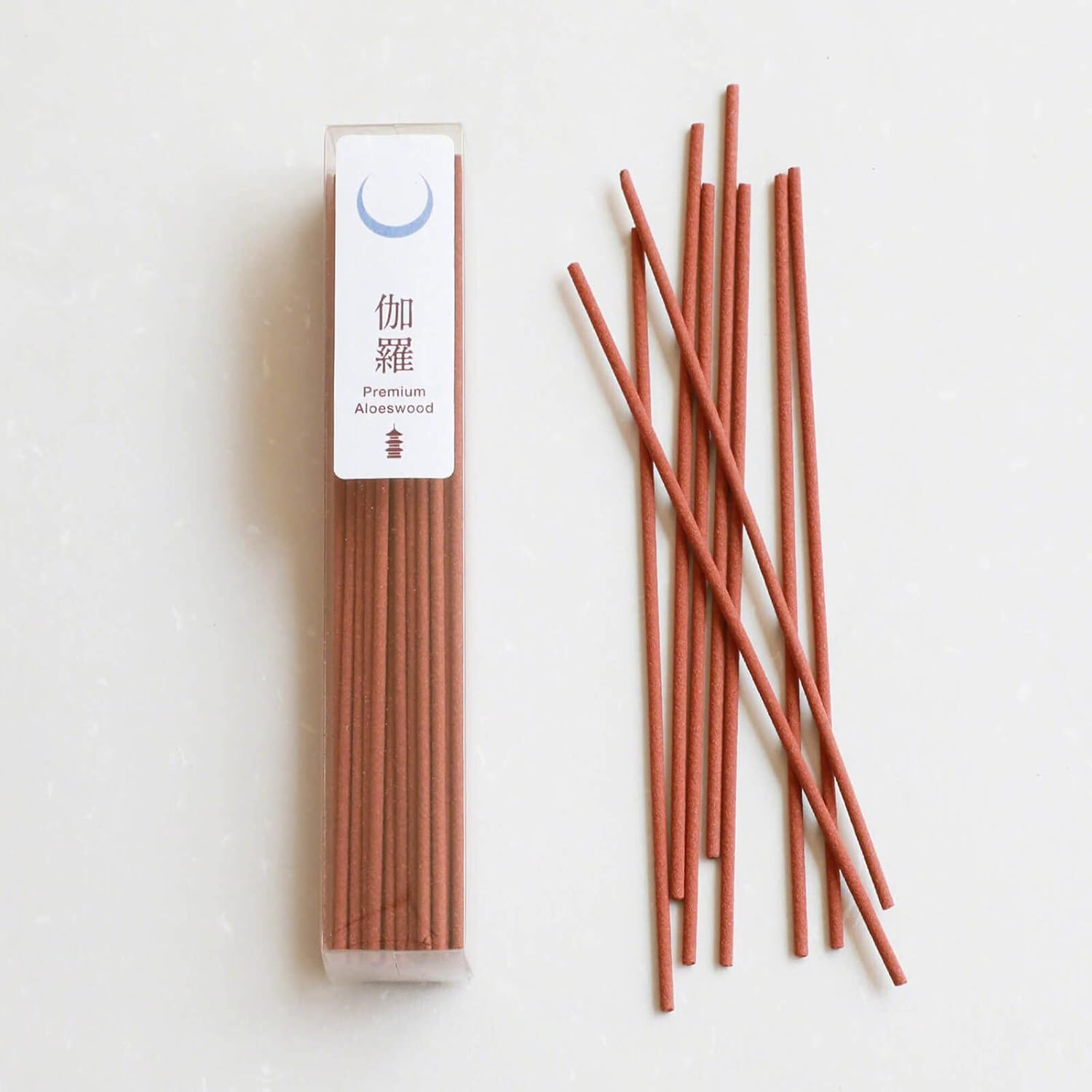 Asayu Japan Traditional Incense Sticks Buddhist Temple Scent Set (Sandalwood+Plum Blend and Premium Aloeswood), Made in Japan Quality 2-In-1 Incense Kit - Temple Incense Set image number 1