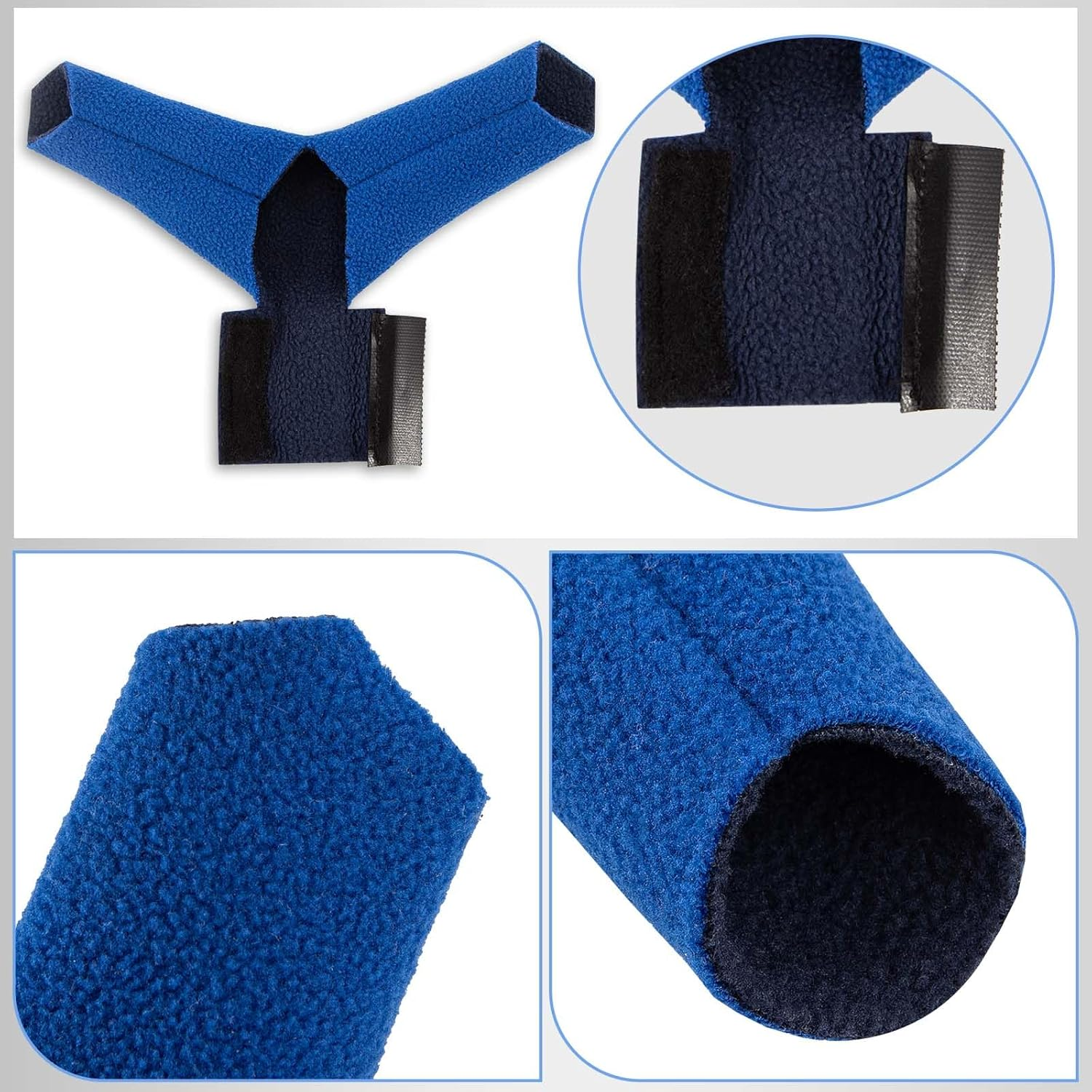 2 Pack Strap Covers Headgear Pads Compatible with Resmed Airfit N20 or Respironics Wisp Nasal Mask Y Strap Cover Reduce Red Marks image number 4