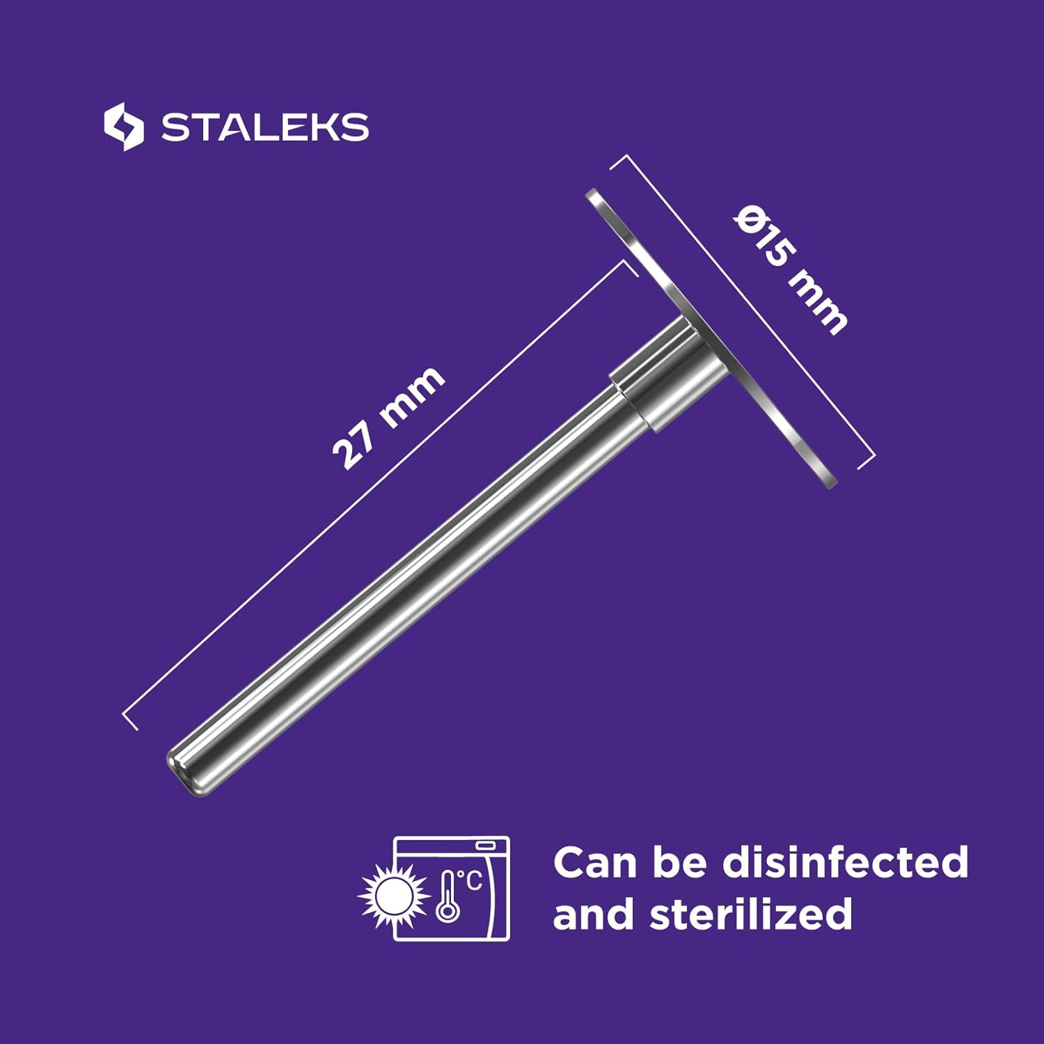 STALEKS Pododisc Pedicure + 5 Replacement Files 180 Grit Professional Home Use Stainless Steel (Pdset-15) image number 4