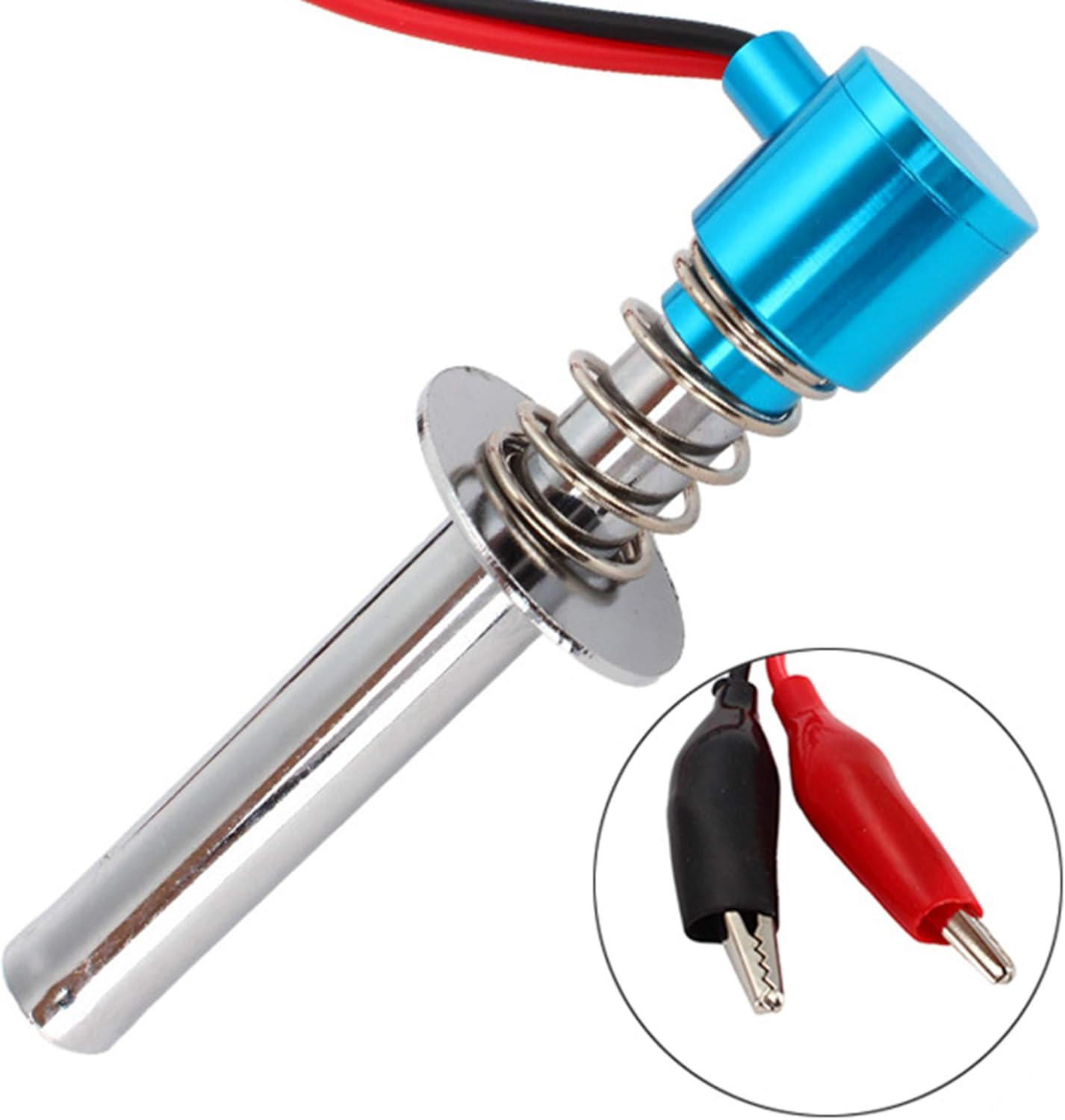 Plastic+Metal Upgrade 6V-24V Accessory Glow Plug Starter Igniter for RC Car Blue Upgrade Parts Igniter image number 4