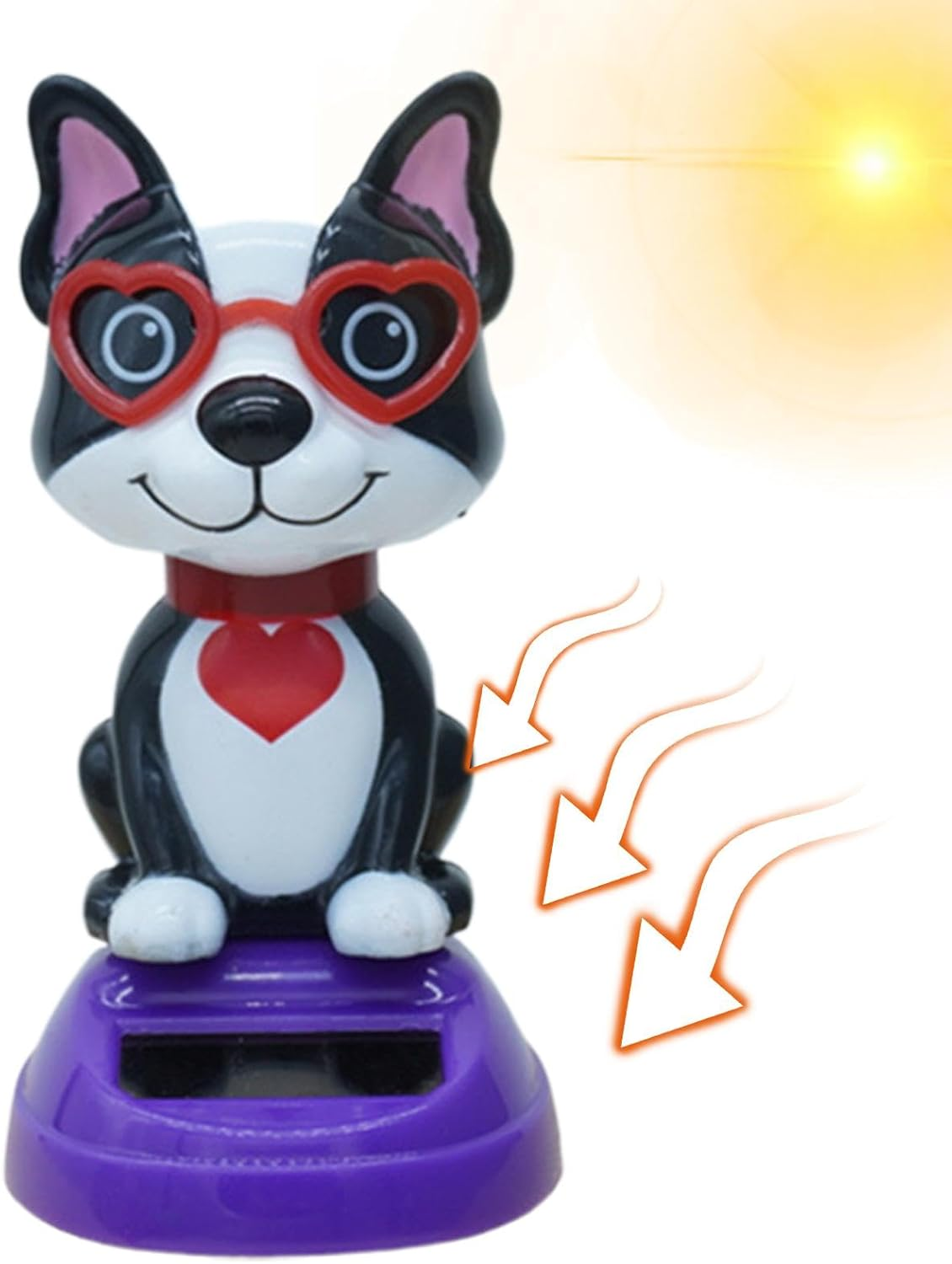 Solar Dance Animals - Dashboard Cute Decorations, Fun Inspirational Figures | Cute Dashboard Decoration, Valentine'S Day Desktop Ornaments | Bobblehead Dancer Figures for Window Car Dashboard