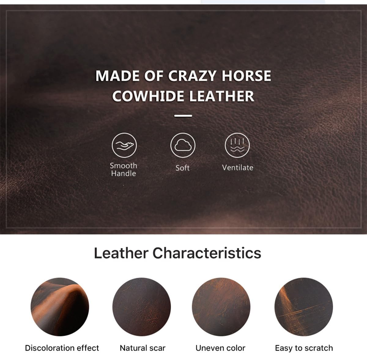 Contacts Full Grain Leather Portfolio 4 Ring Binder Professional A4 Notebook Folder Zipper Binder Organizer with 11" Ipad Pocket, 40 Sheets of A4 Paper image number 3