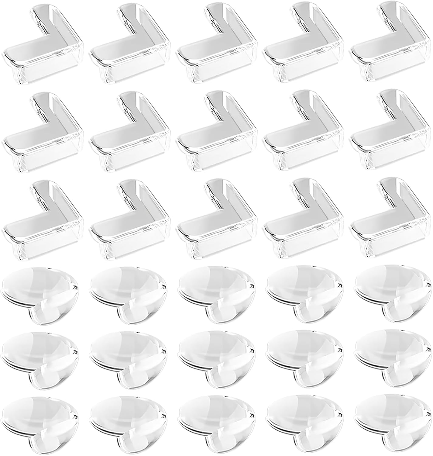Corner Protector, 30 Pack Table Corner Protectors for Baby Guards, Clear Table Corner Protector for Corners and Edges image number 1