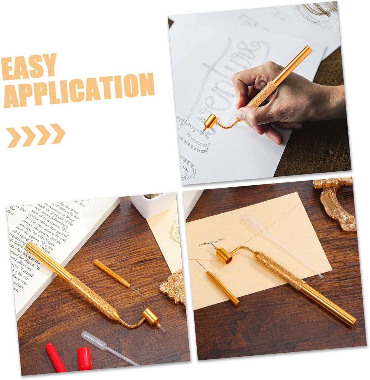 2Sets Car Touch up Paint Pen for Scratch Repair Precision Paint Applicator Pen for Automotive Detailing image number 3